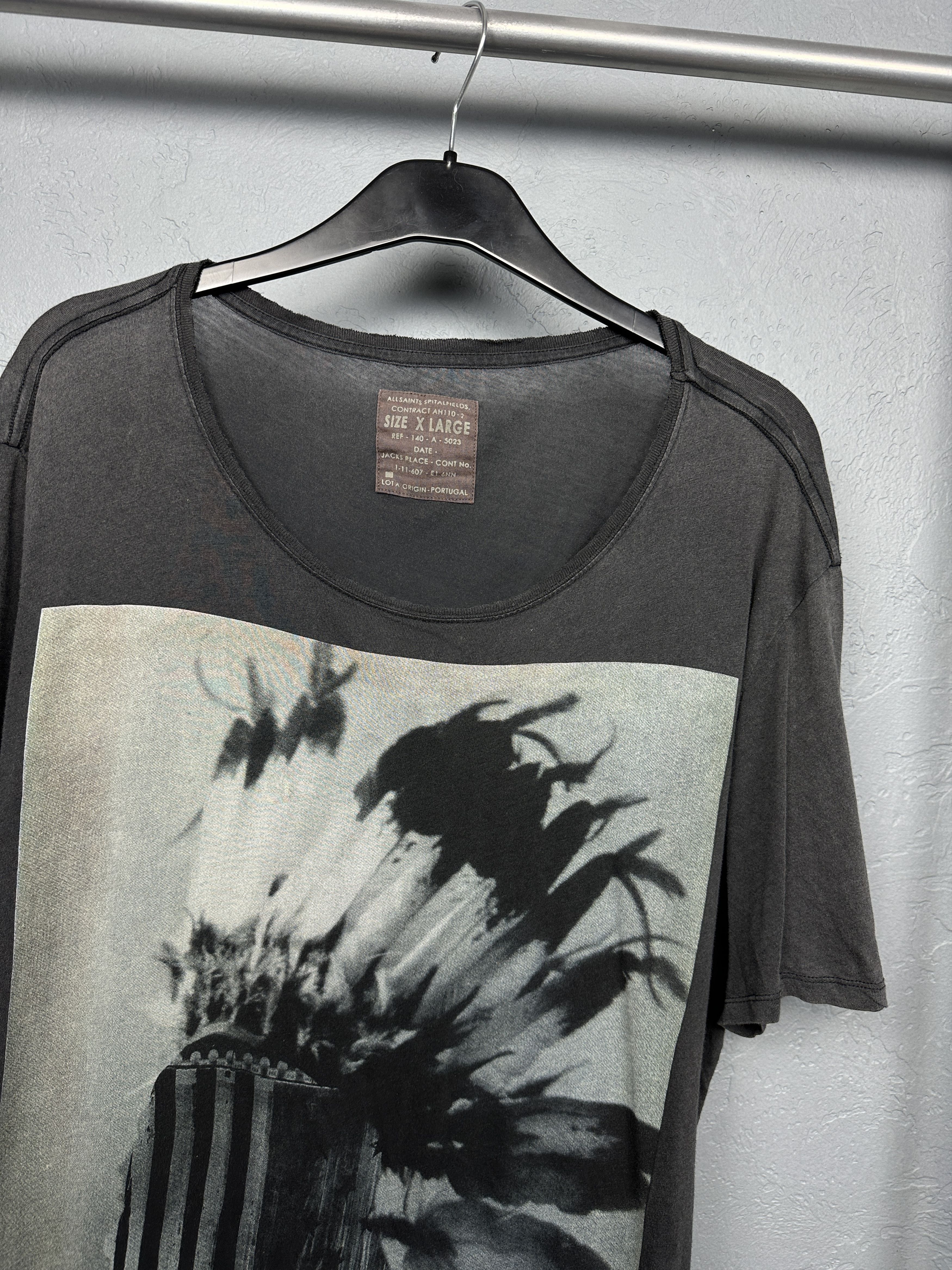 Allsaints Allsaints Mens Blackcrow King Crew Neck T-Shirt Tee Size US XL / EU 56 / 4 - 2 Thumbnail