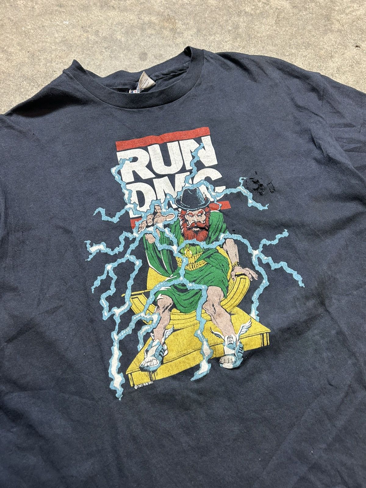 Rap Tees × Vintage Vintage 80s Run DMC Adidas tour shirt unseen Jeremy Scott Size US M / EU 48-50 / 2 - 3 Thumbnail