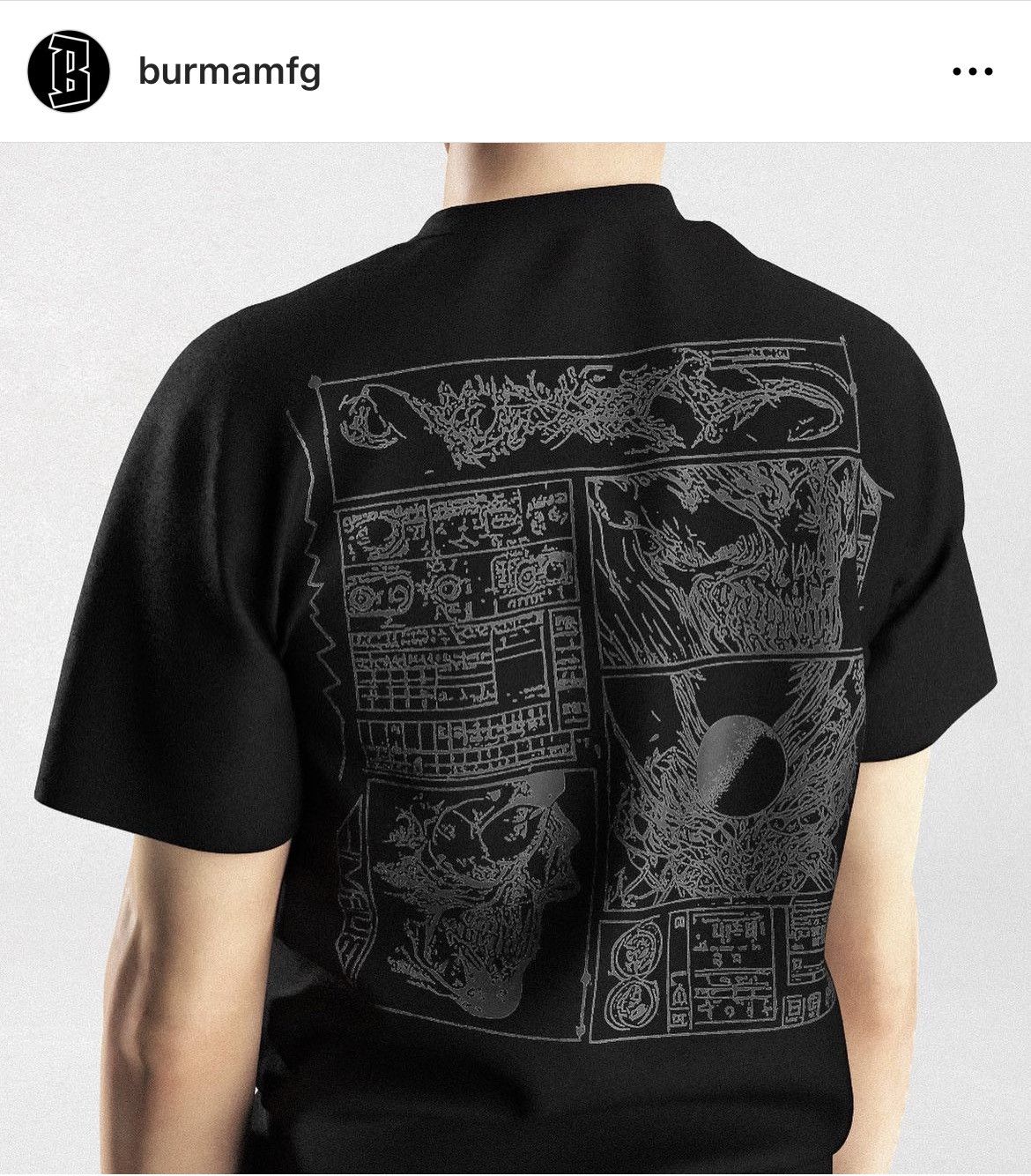 Burma HiGH NECK HEAVYWEiGHT SCHEMATiC TEE TERMiNATOR DOOM METAL Size US XL / EU 56 / 4 - 1 Thumbnail