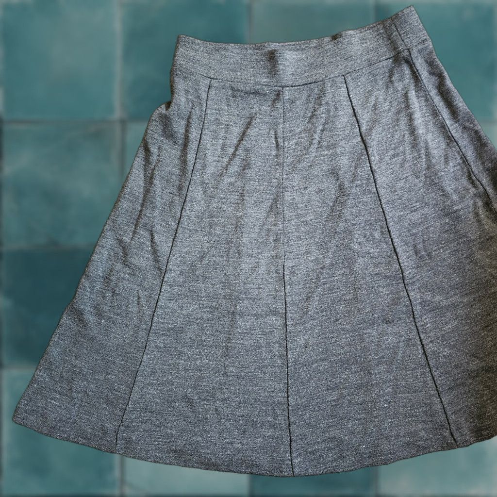 Banana Republic Banana Republic Skirt Wool Gray Heathered Solid Long Dress 0 Women Winter Spring Fall Regular XS? Size 25" / US 0 / IT 36 - 1 Thumbnail