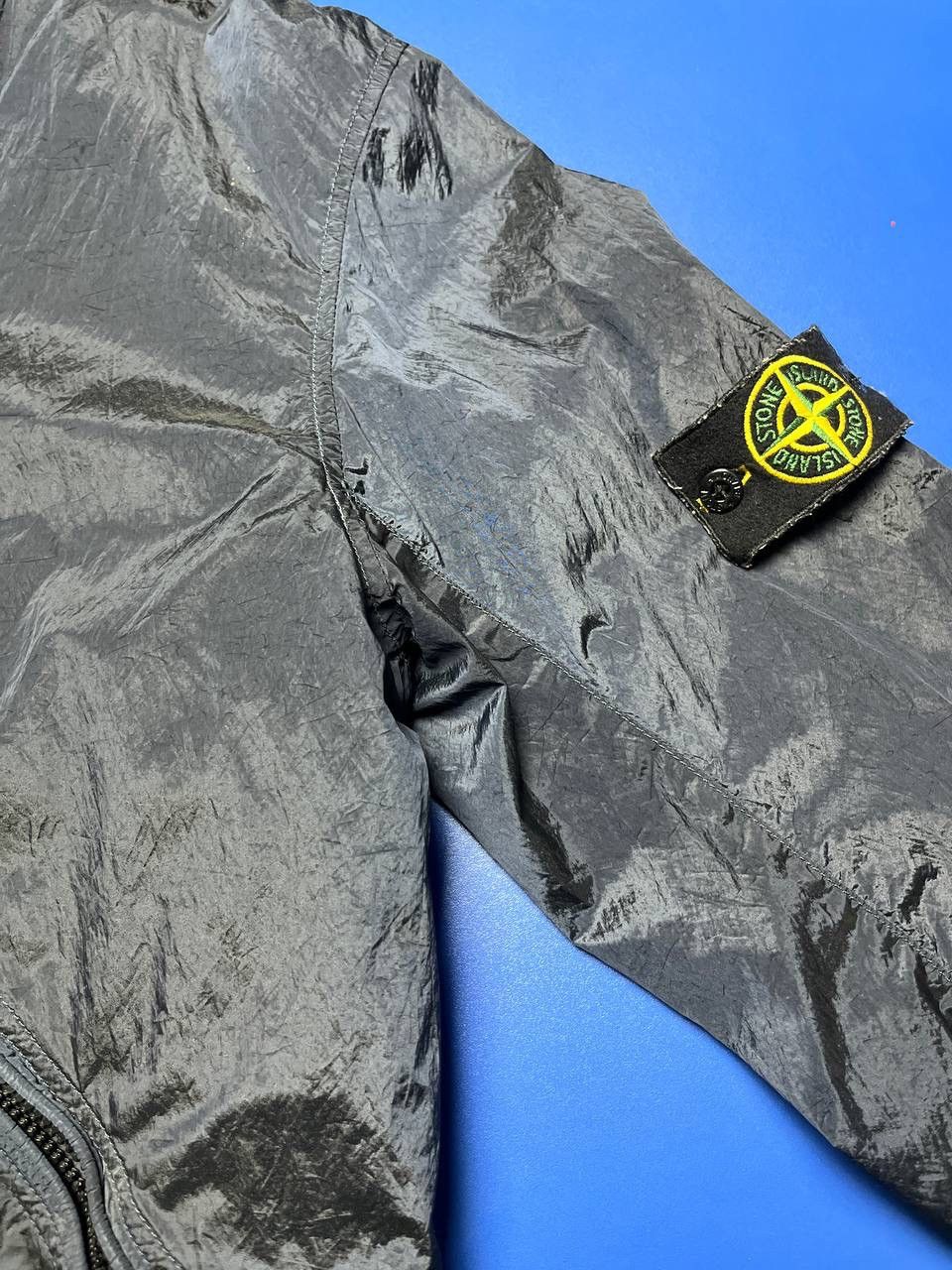Stone Island Stone Island 2007 Navy Nylon Metal Quilted Bomber Jacket Size US M / EU 48-50 / 2 - 9 Thumbnail