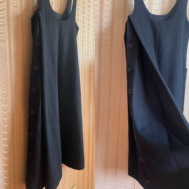 Y's Y's Cyanotic wool dress Size ONE SIZE - 2 Thumbnail