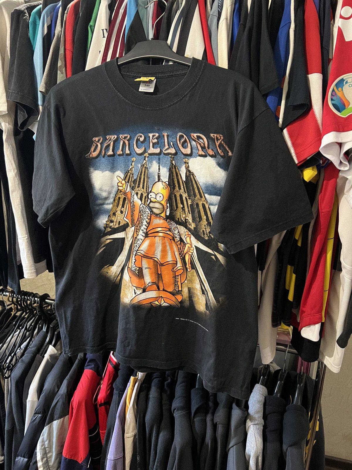 Band Tees 1999/2000 VINTAGE THE SIMPSONS BARCELONA CARTOON MOVIEE TEE Size US L / EU 52-54 / 3 - 2 Thumbnail