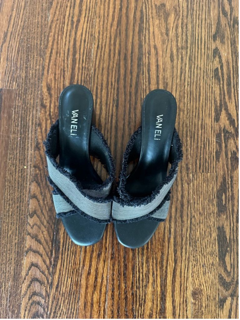 VANELI Women's Vaneli Mules Size 8.5W Black and Gray Size US 8.5 / IT 38.5 - 2 Thumbnail