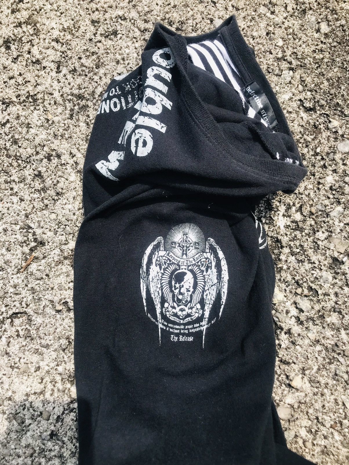 Seditionaries × Vintage Y2k skull & Cross longsleeve Tshirt Size US L / EU 52-54 / 3 - 4 Thumbnail