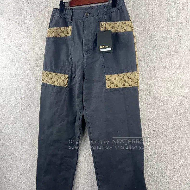 Gucci Gucci Old flower colour block zipper multi-pocket wide-leg Size US 30 / EU 46 - 2 Thumbnail