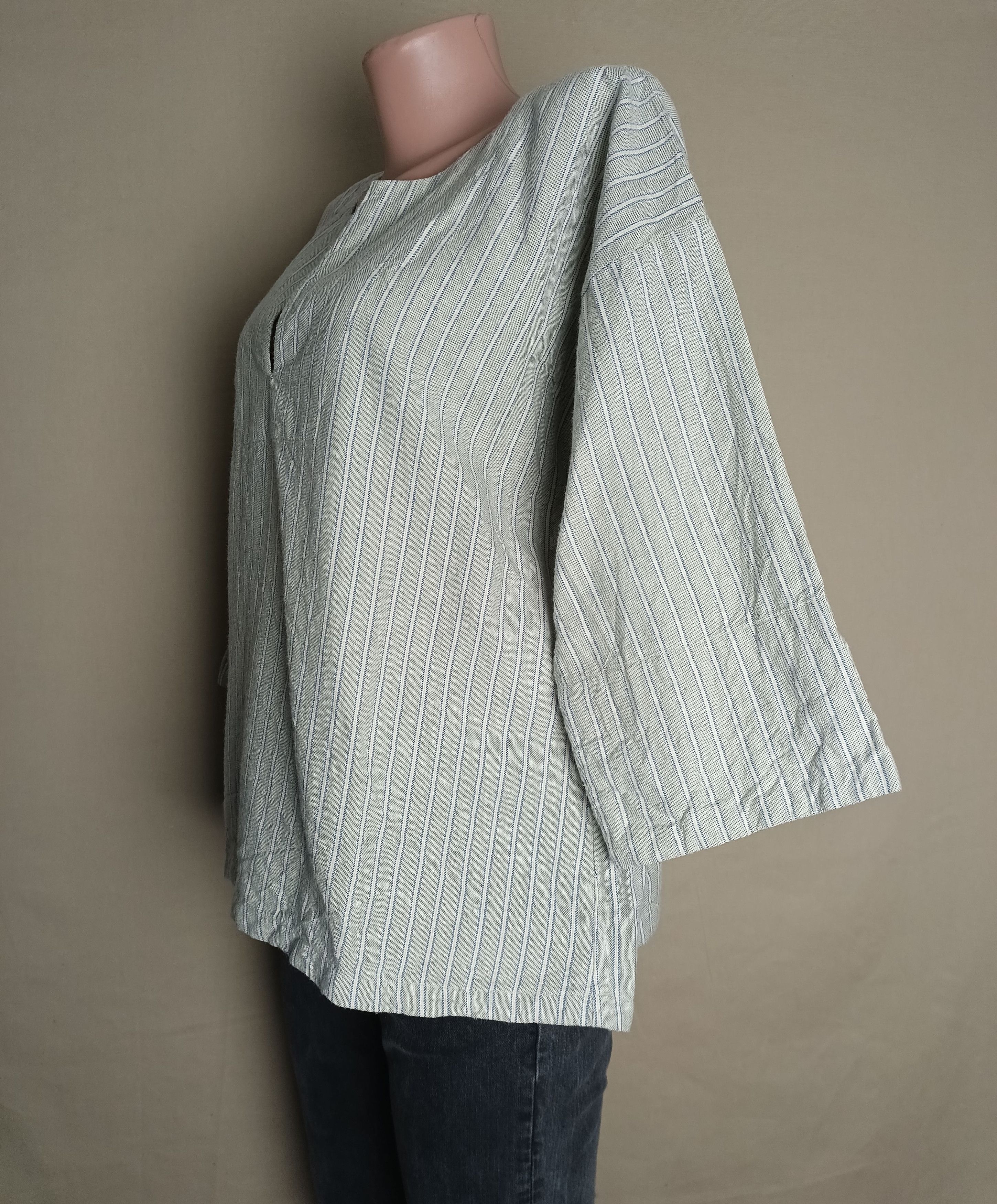 Designer TOAST Fisherman Stripe Print Lounge Top 3/4 sleeve Size L / US 10 / IT 46 - 4 Thumbnail