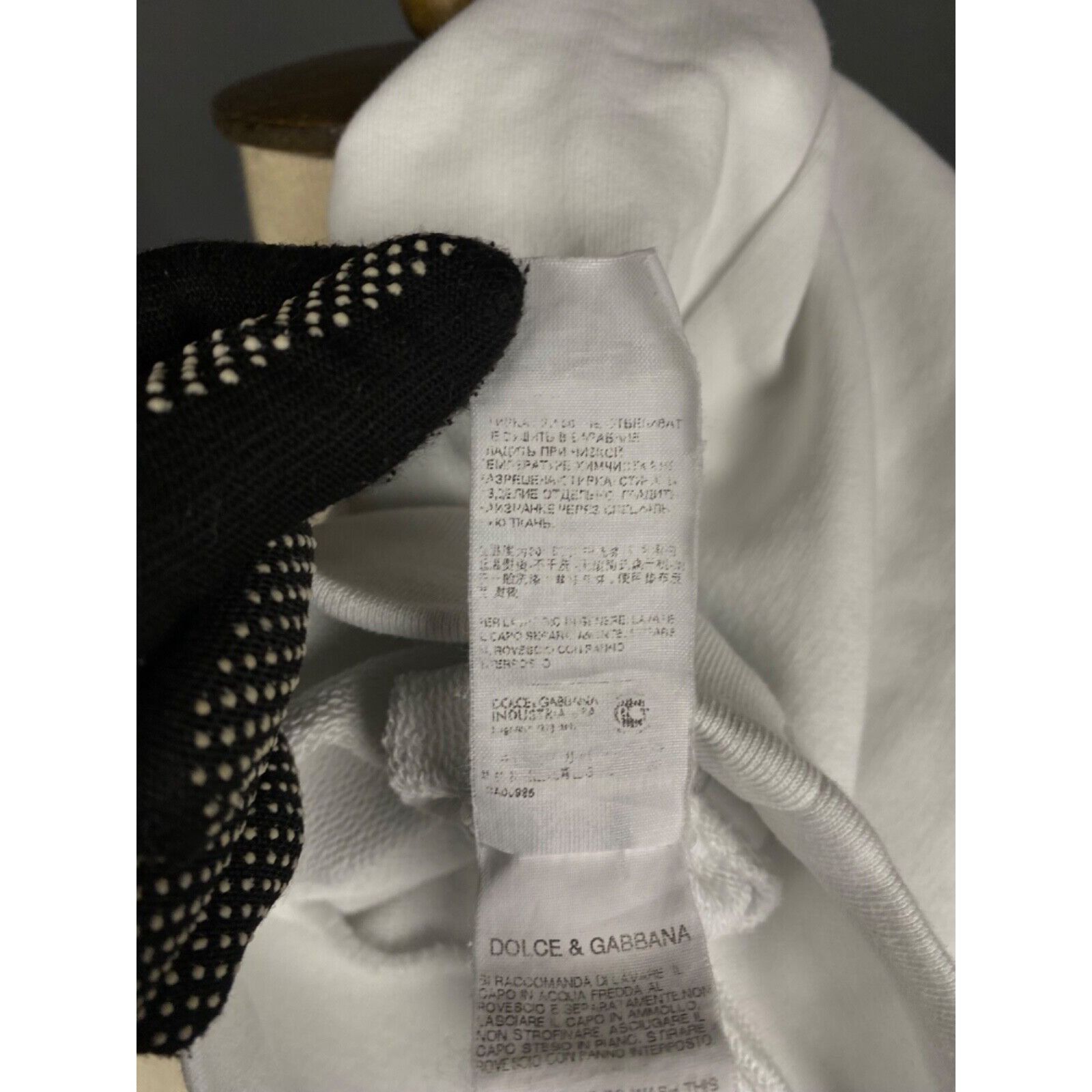 Dolce & Gabbana Dolce&Gabanna James Dean Big Logo Men's White Hoodie Sweater Size US XL / EU 56 / 4 - 11 Thumbnail