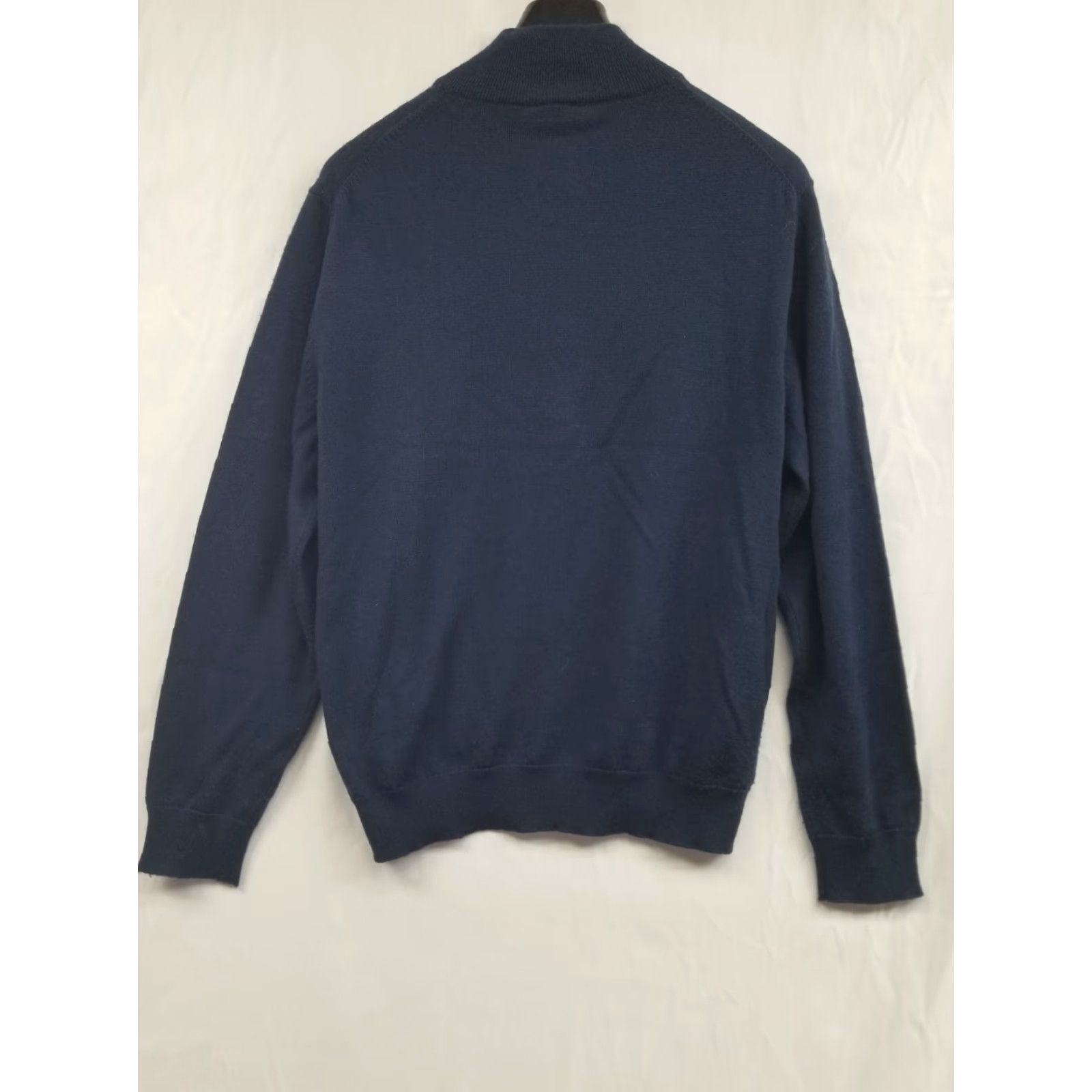 Jos. A. Bank Jos A Bank Sweater Mens Large Blue Merino Wool 1/4 Zip Pullover Traveler See Pic Size US L / EU 52-54 / 3 - 2 Thumbnail