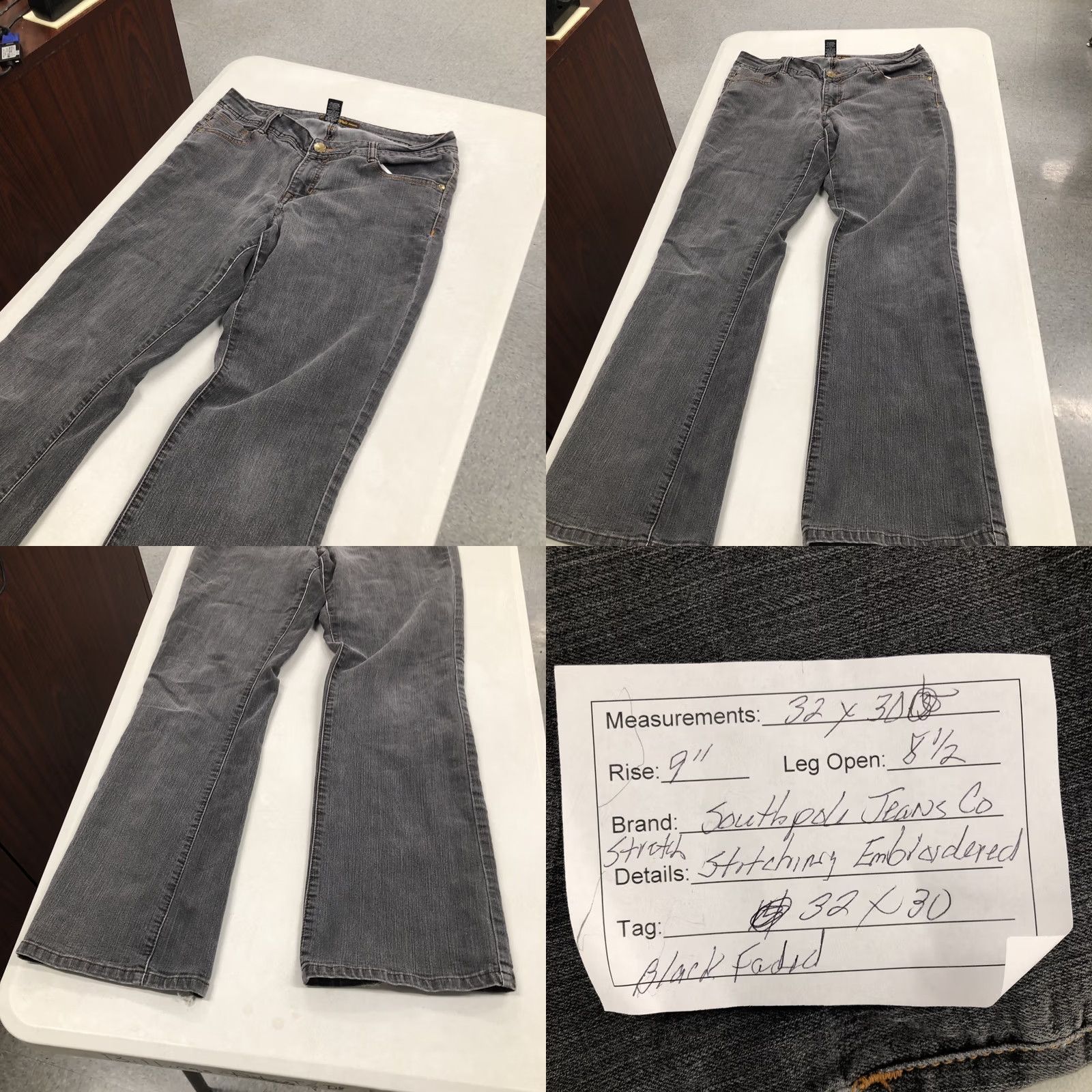 Southpole VINTAGE Southpole Jeans Womens 14 Blue Denim Embroidered Stretch 5-Pocket Regular Inseam 30 Size 36" / US 14 / IT 50 - 9 Thumbnail