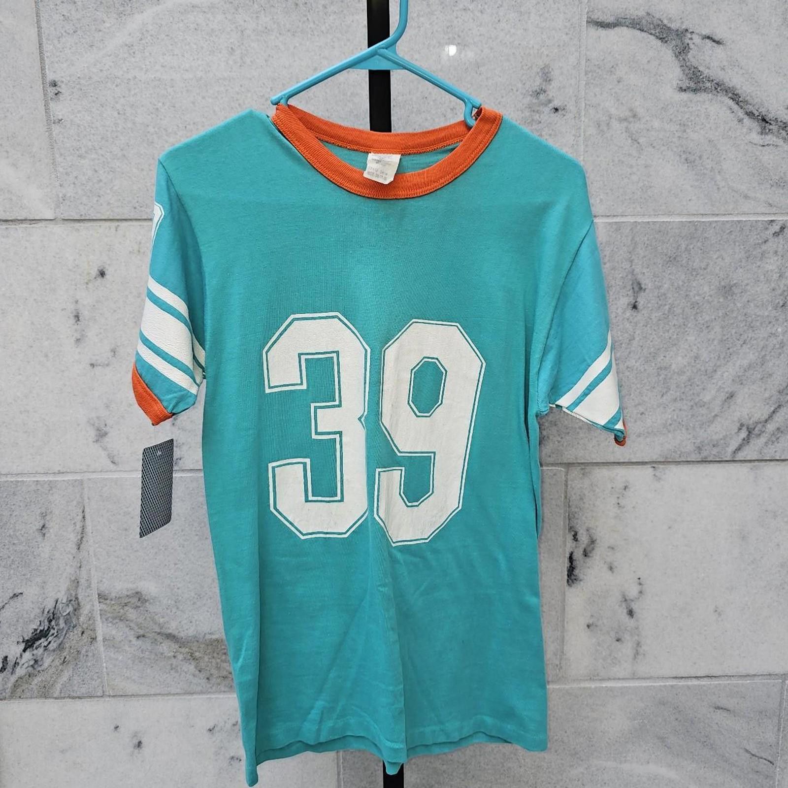Other Men's Larry Csonka Miami Dolphins Vintage #39 Ringer Tee Size US M / EU 48-50 / 2 - 1 Thumbnail