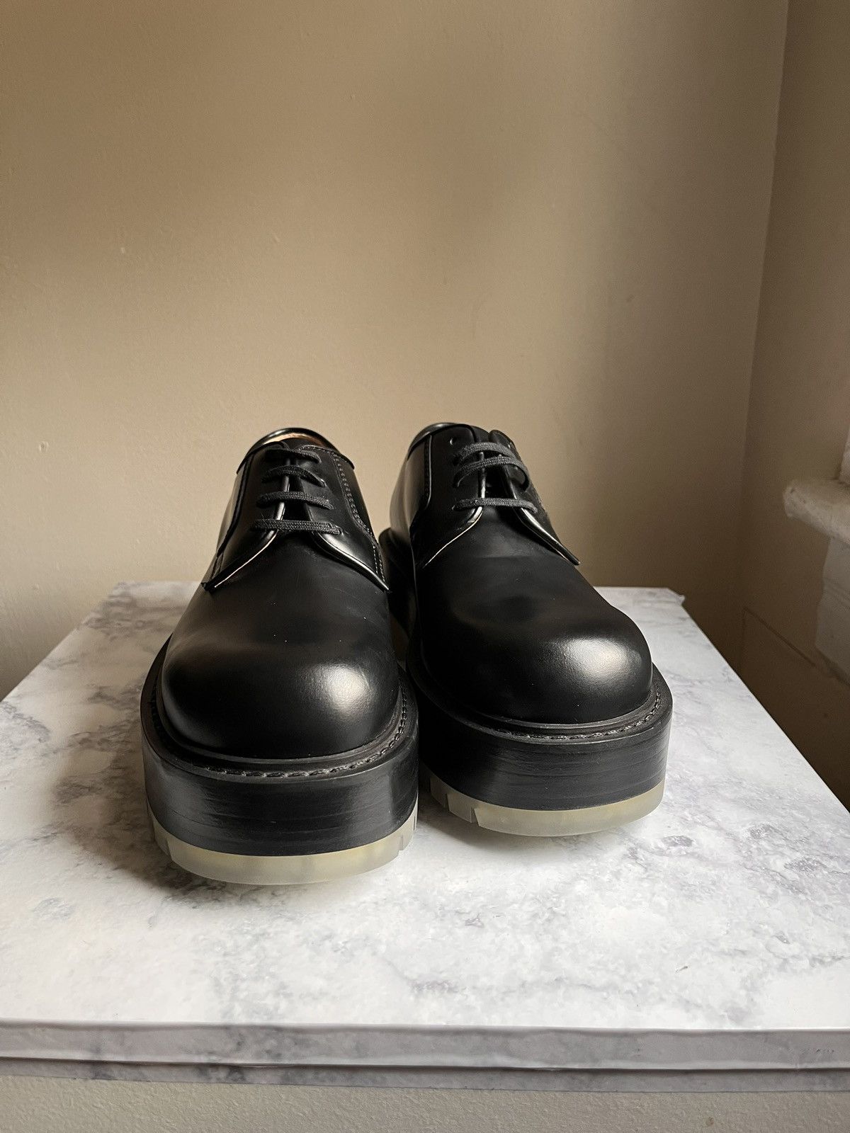 Bottega Veneta BOTTEGA VENETA STILT CHUNKY PLATFORM LACE UP DERBY'S 39/6.5 Size US 6.5 / EU 39-40 - 2 Thumbnail