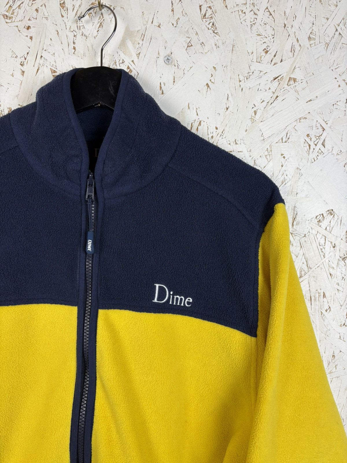 Dime Dime Two Tone Polar Fleece Jacket Yellow Blue Size M Size US M / EU 48-50 / 2 - 2 Thumbnail
