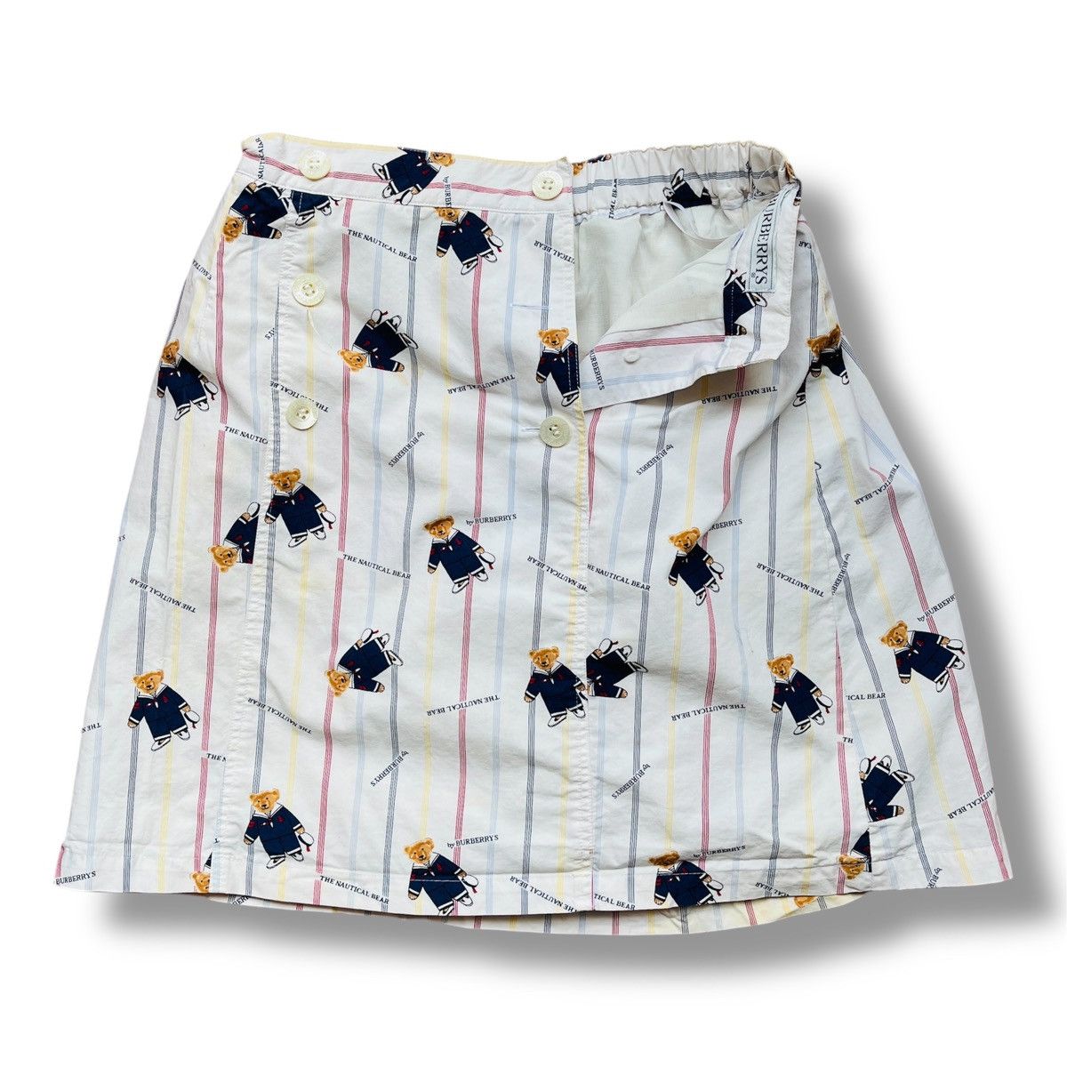 Burberry × Vintage Real Vintage Burberrys The Nautical Bear Monogram Skirts Size 26" / US 2 / IT 38 - 4 Thumbnail