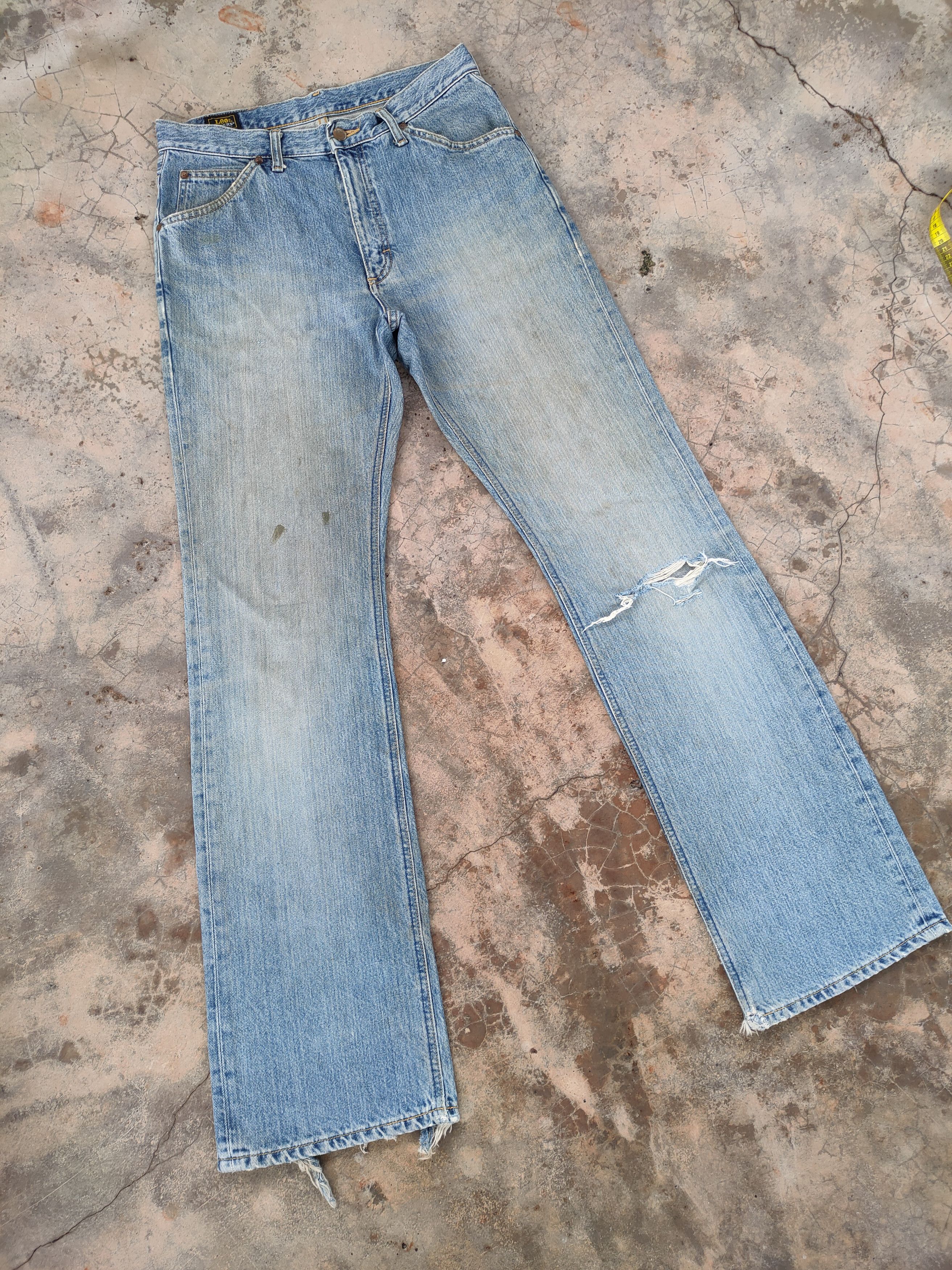 Lee flare Lee riders vintage denim ripped jeans pants Size US 32 / EU 48 - 1 Thumbnail