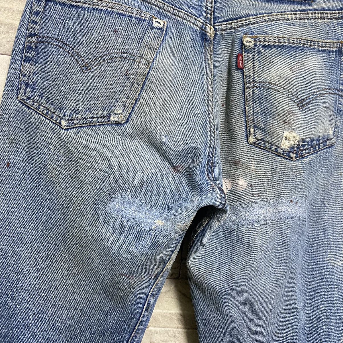 Levi's Vintage 80s Levis 501 Redline Selvedge Jeans Repaired Size US 29 - 17 Thumbnail