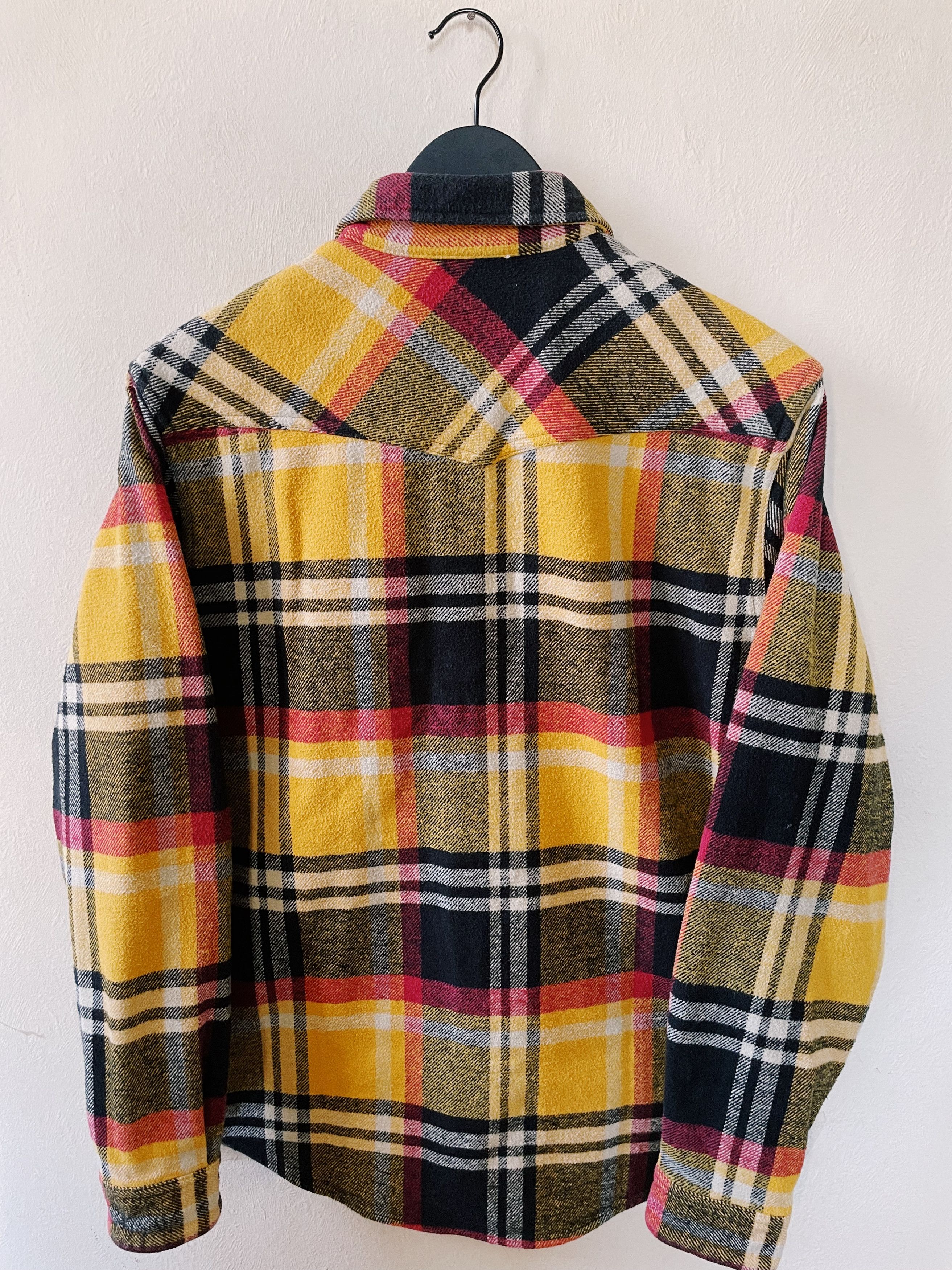Supreme Supreme Heavyweight Plaid Flannel Shirt Yellow / Red / Black Size US M / EU 48-50 / 2 - 2 Thumbnail