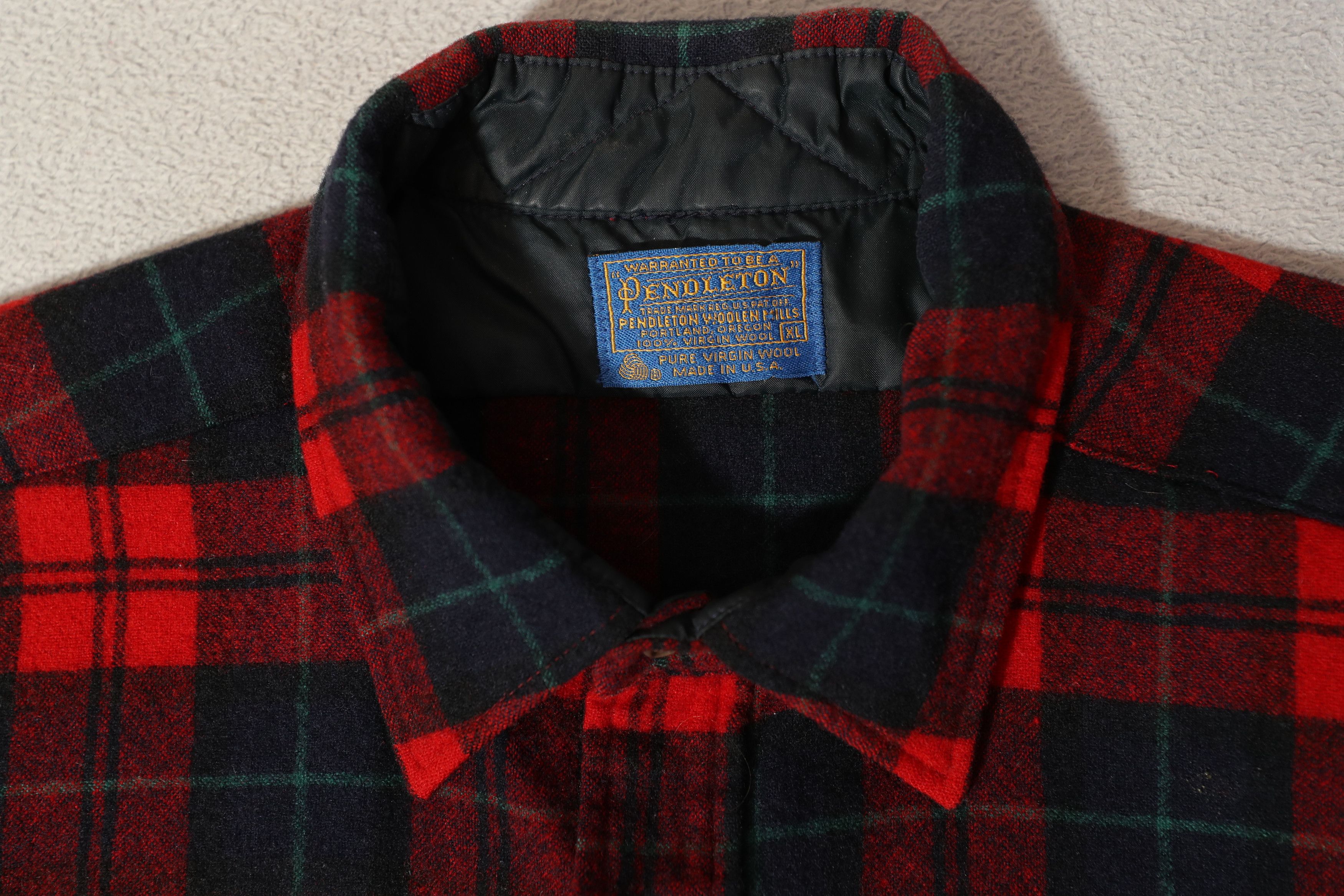 Pendleton Vintage Pendleton Wool Red Tartan Flannel (XL) Size US XL / EU 56 / 4 - 12 Thumbnail