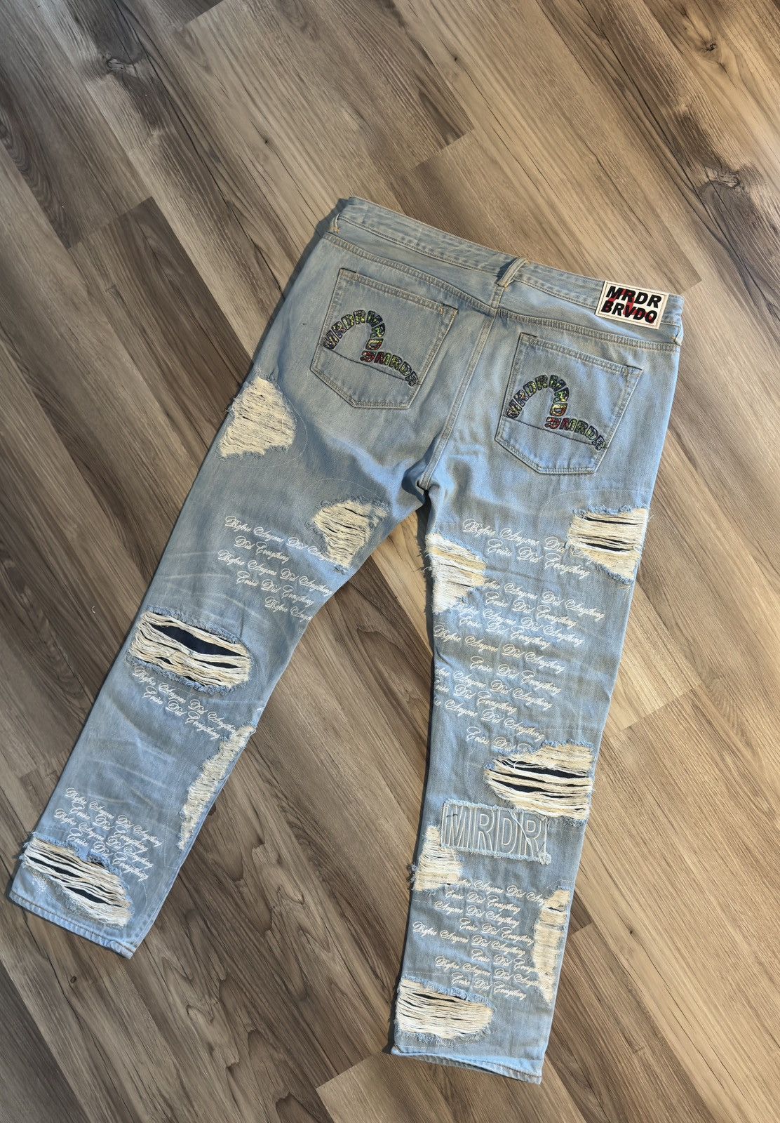 Evisu × Who Decides War MRDR BRVDO x Evisu Japanese Denim Size US 38 / EU 54 - 2 Thumbnail