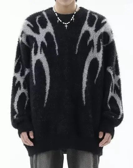 Japanese Brand Sweater Retro gothic Size US L / EU 52-54 / 3 - 1 Thumbnail