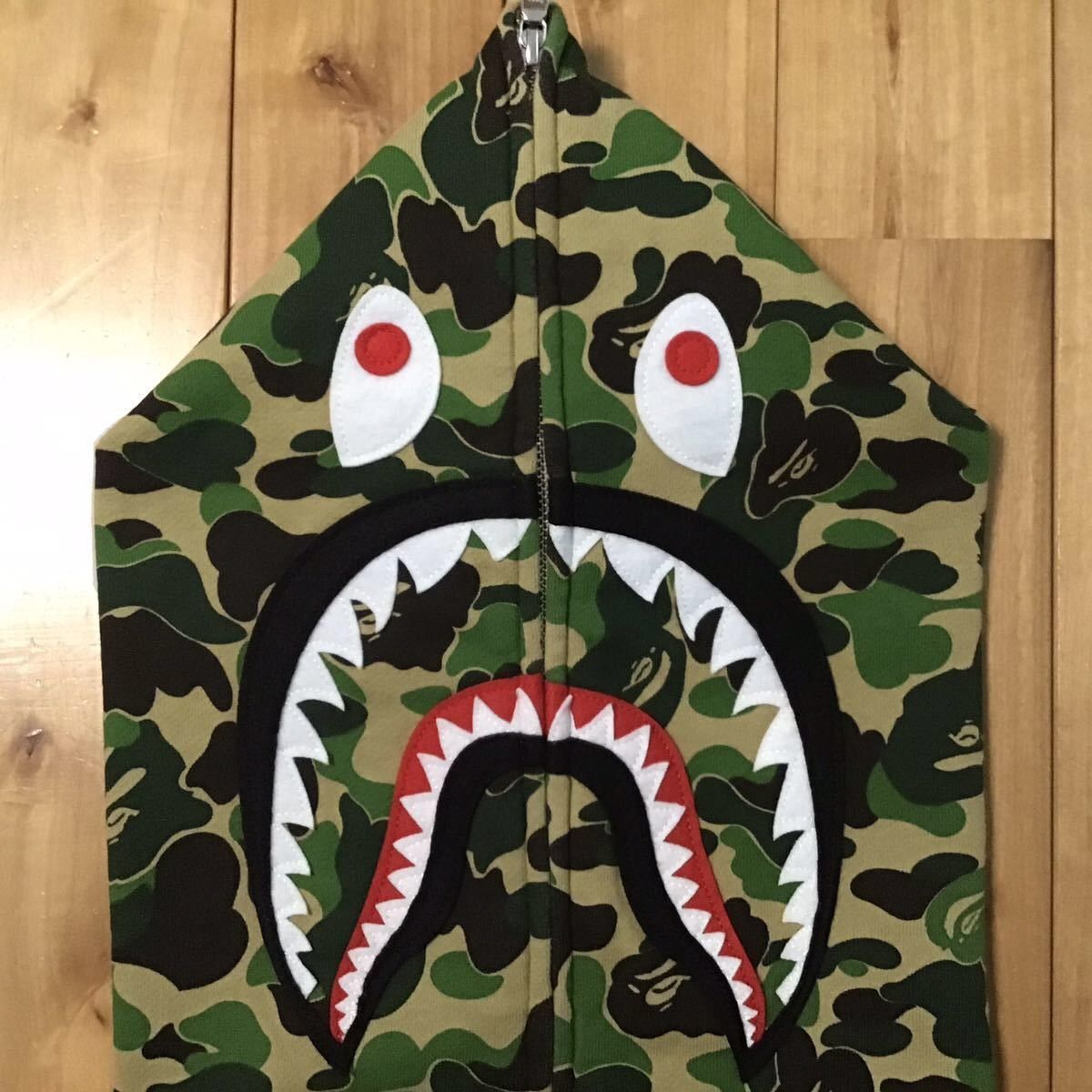 Bape BAPE ABC camo green shark full zip hoodie a bathing ape Size US XL / EU 56 / 4 - 3 Thumbnail