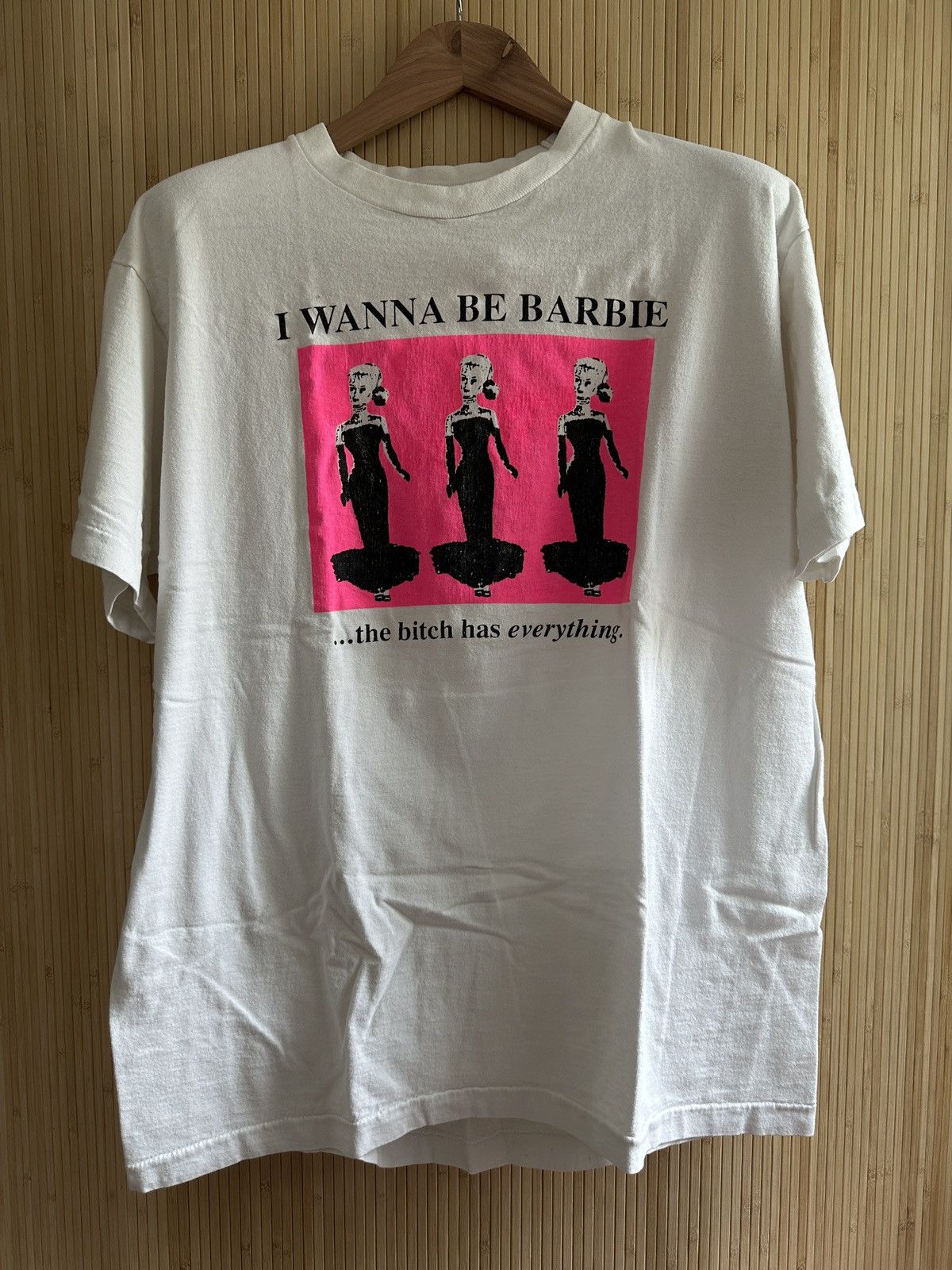 Vintage Vintage 1992 Barbie parody single stitch shirt Size US XL / EU 56 / 4 - 1 Thumbnail