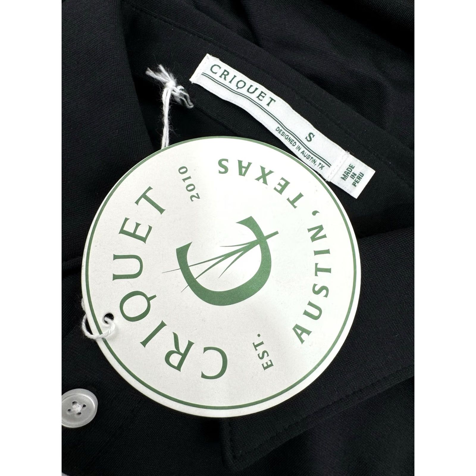 Vintage CRIQUET Austin - Golf Polo Shirt - S Pocket - Black - Men - Shirt Size US S / EU 44-46 / 1 - 4 Thumbnail