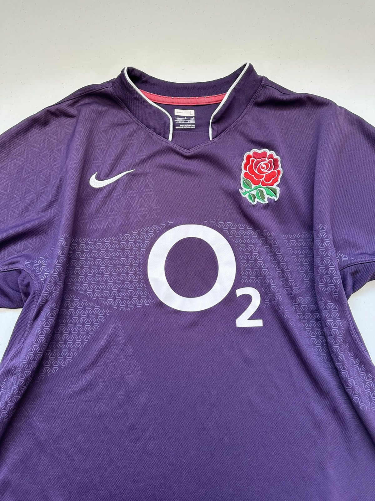 Nike Vintage 2009/2010 Nike Q2 England Rugby Jersey Size US L / EU 52-54 / 3 - 3 Thumbnail