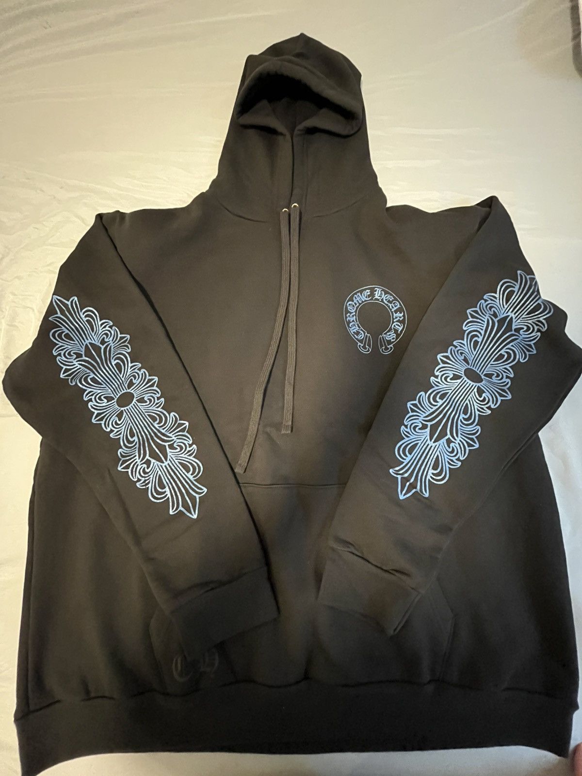 ウェブ限定◆CHROME HEARTS◆1988 GLITTER HOODIE \"BLACK/GOLD\" Chrome Hearts Brown Glitter 1988 Zip Up Hoodie - SRM