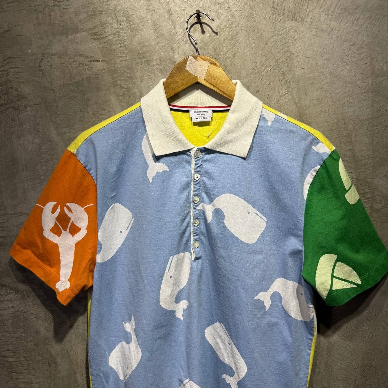 Thom Browne Thom Browne Whale print polo shirt Size US L / EU 52-54 / 3 - 2 Thumbnail