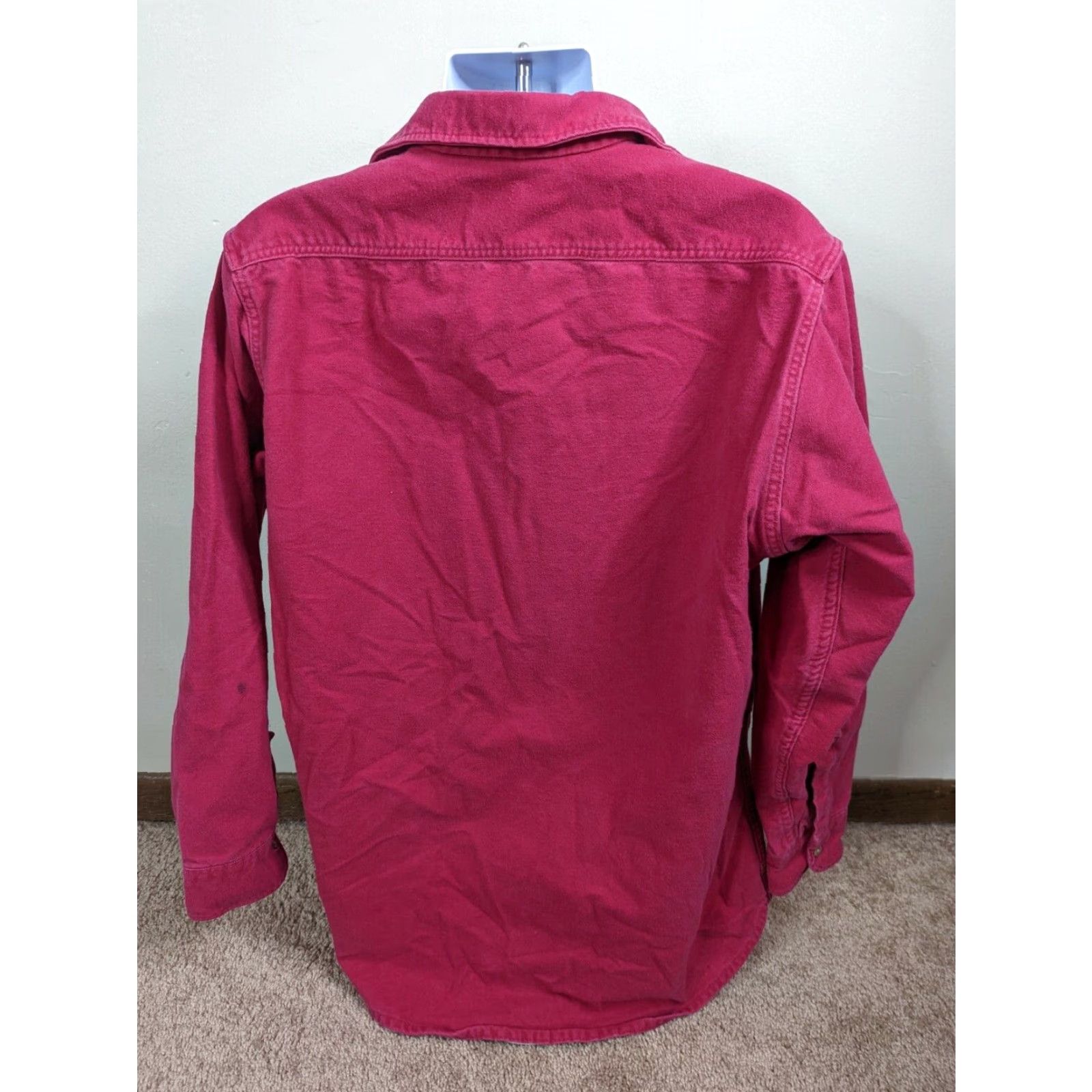 Vintage VINTAGE Gander Mountain CHAMOIS FLANNEL WORK SHIRT Men XL T USA Red XLT Cotton Flannel Heavyweight 80s Button-Up | Workwear Mens Size US XL / EU 56 / 4 - 3 Thumbnail