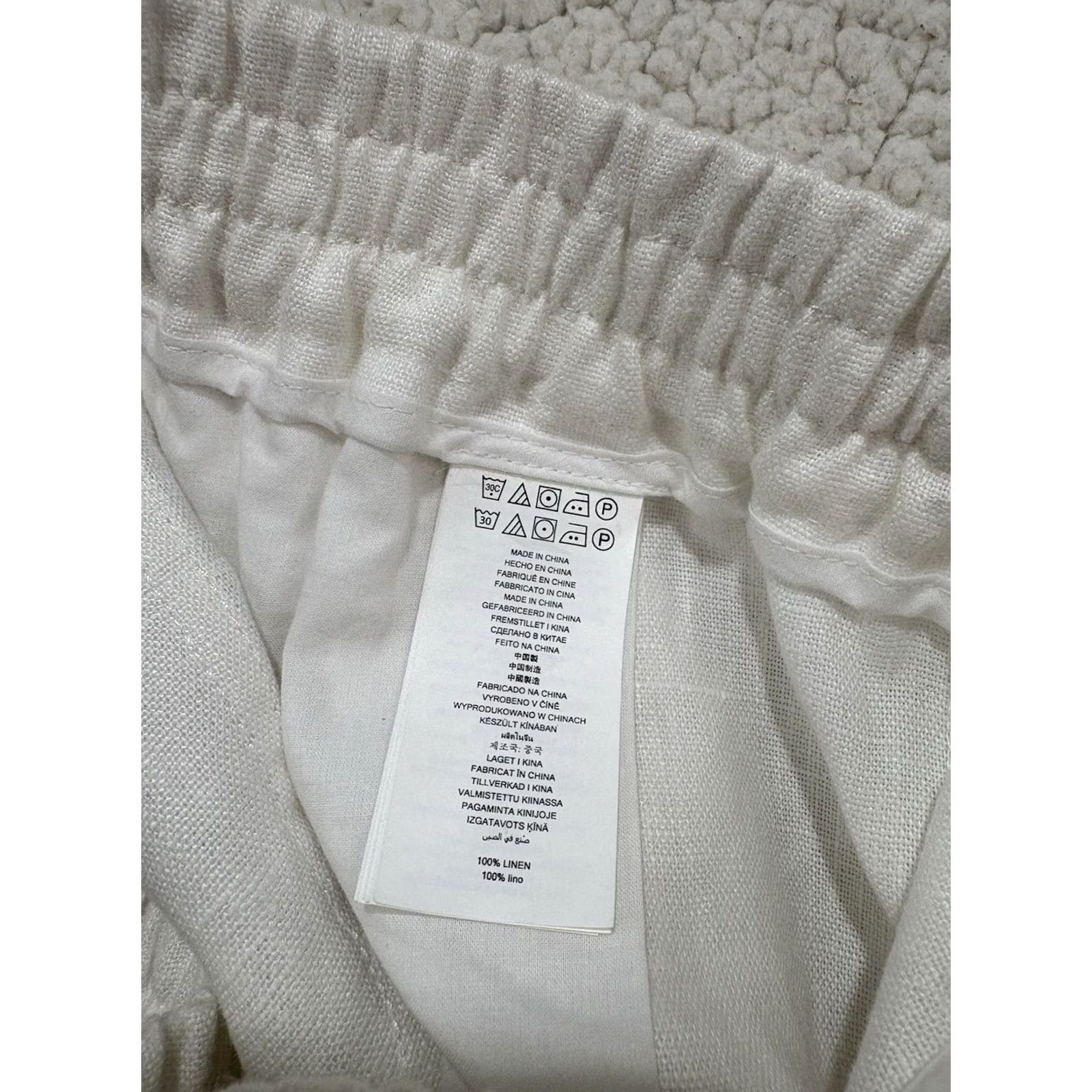 Michael Kors Michael Kors White Linen Pants Slacks Straight Leg Womens Sz 2 Drawstring Linen Size 26" / US 2 / IT 38 - 4 Thumbnail