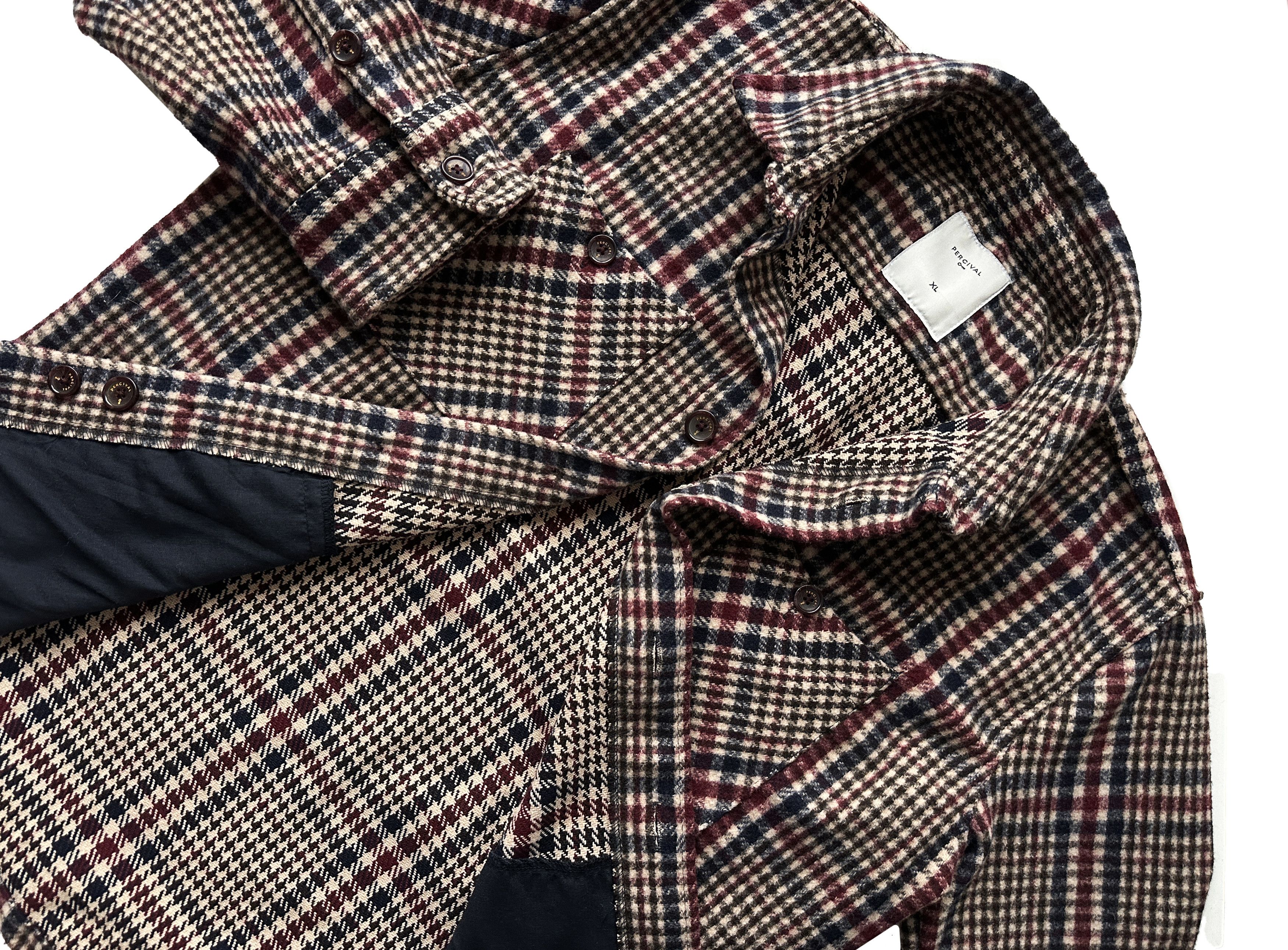 Percival Percival checkred overshirt jacket Size US XL / EU 56 / 4 - 2 Thumbnail