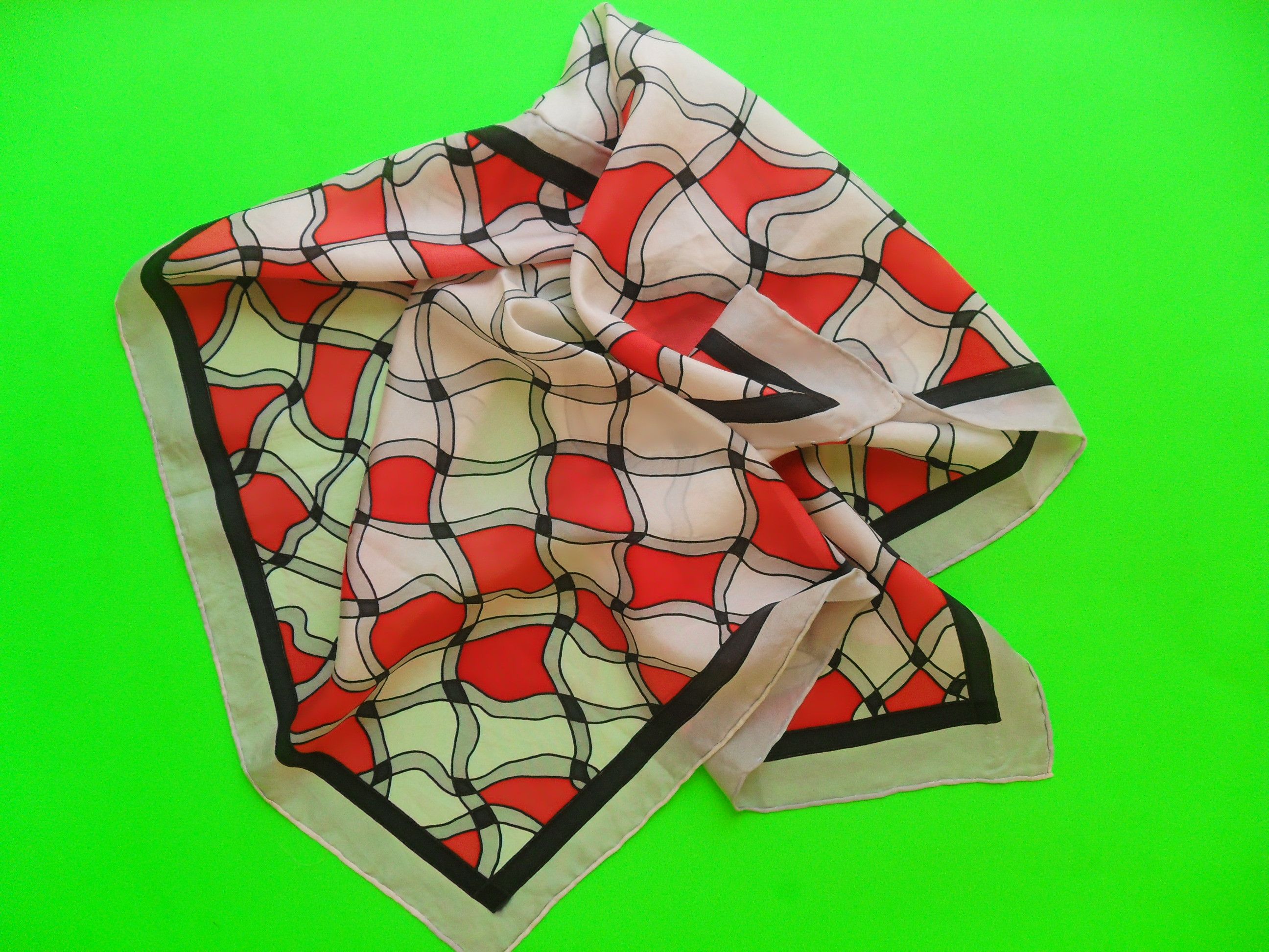 Other Very soft 100% silk travel square scarf. Size ONE SIZE - 5 Thumbnail