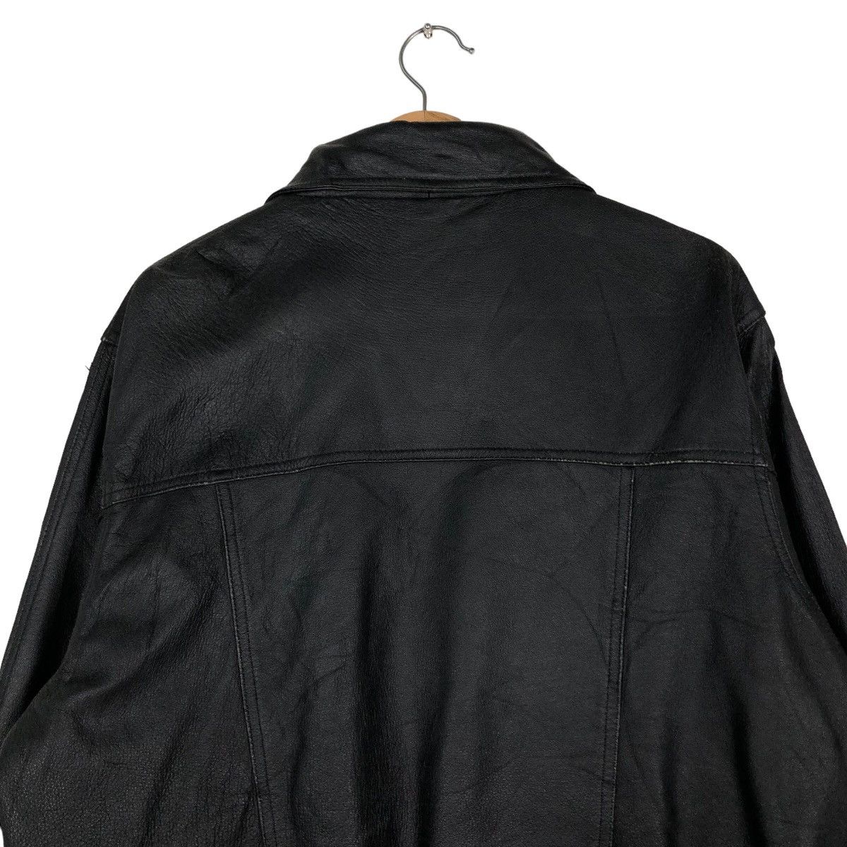 Japanese Brand 🔥Biker Leather Jacket F Concept Men Gold Issey Miyake Size US M / EU 48-50 / 2 - 9 Thumbnail