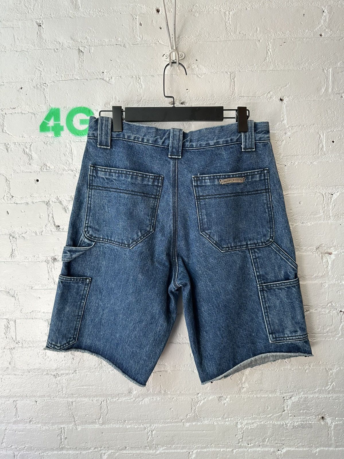Chrome Hearts CHROME HEARTS DOUBLE KNEE CARPENTER DENIM SHORTS Size US 31 - 2 Thumbnail