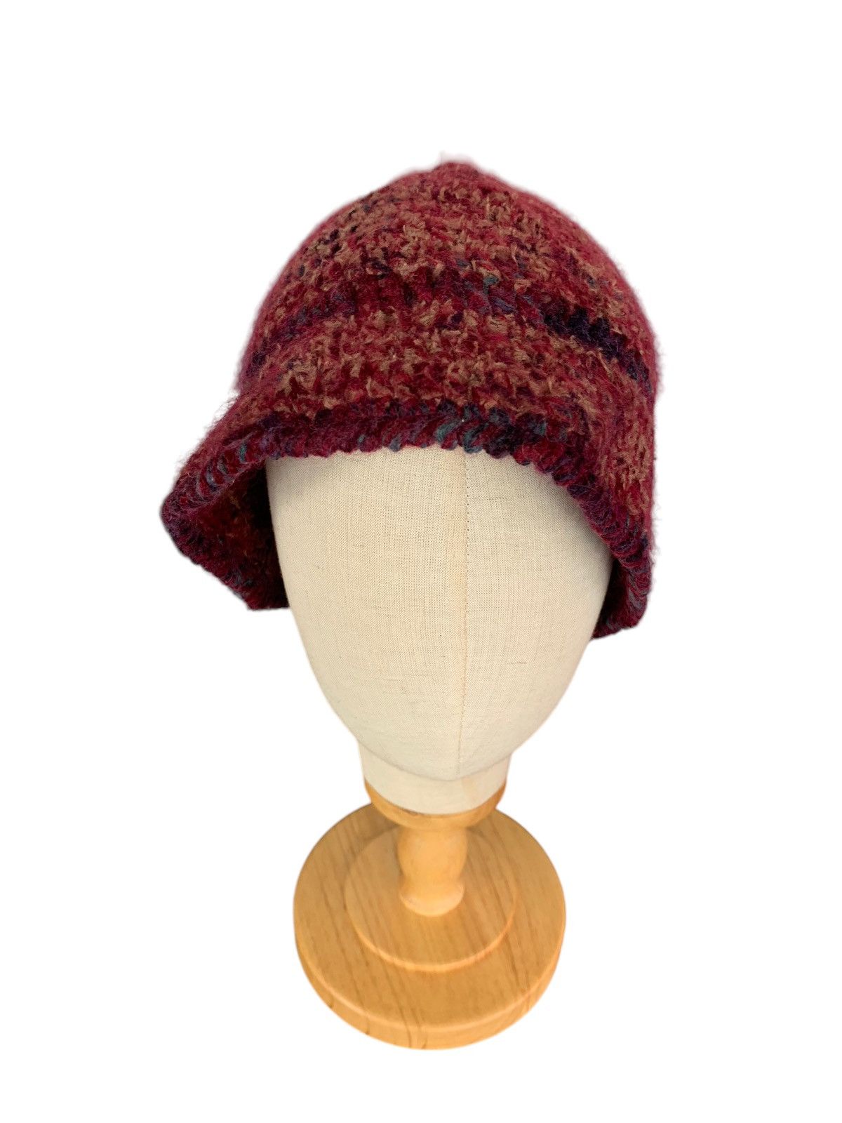 Japanese Brand × Kapital × Vintage Hippies Style Rare Hairy Knitted Bucket Hats🌈 Size ONE SIZE - 6 Thumbnail
