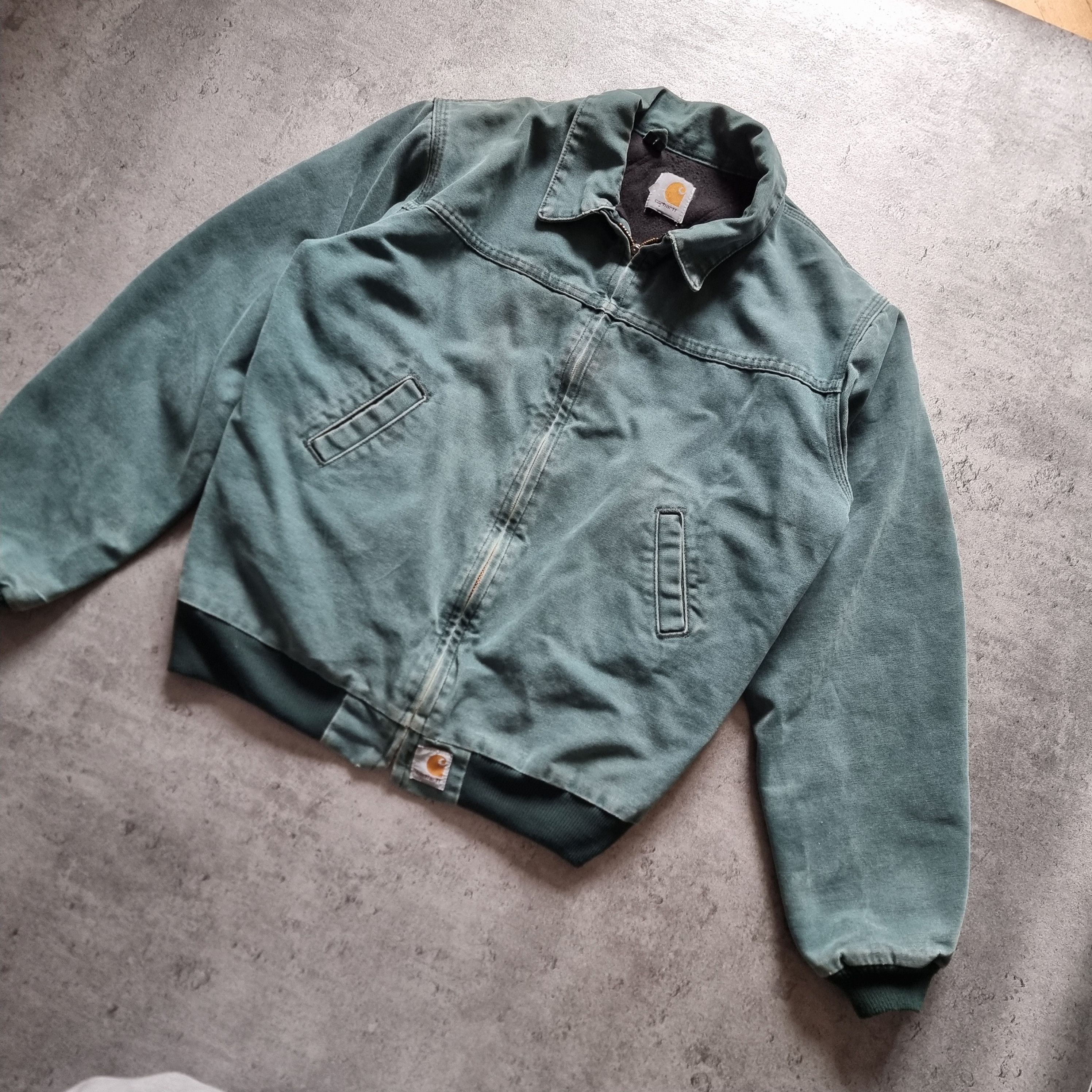 Carhartt Carhartt Santa Fe Lined Jacket Fades Green 90s Size US S / EU 44-46 / 1 - 5 Thumbnail