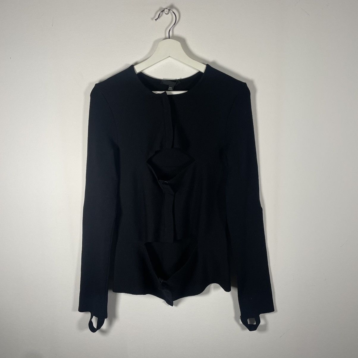 Helmut Lang Helmut Lang S/S 03 cut-out bondage top Size L / US 10 / IT 46 - 1 Thumbnail