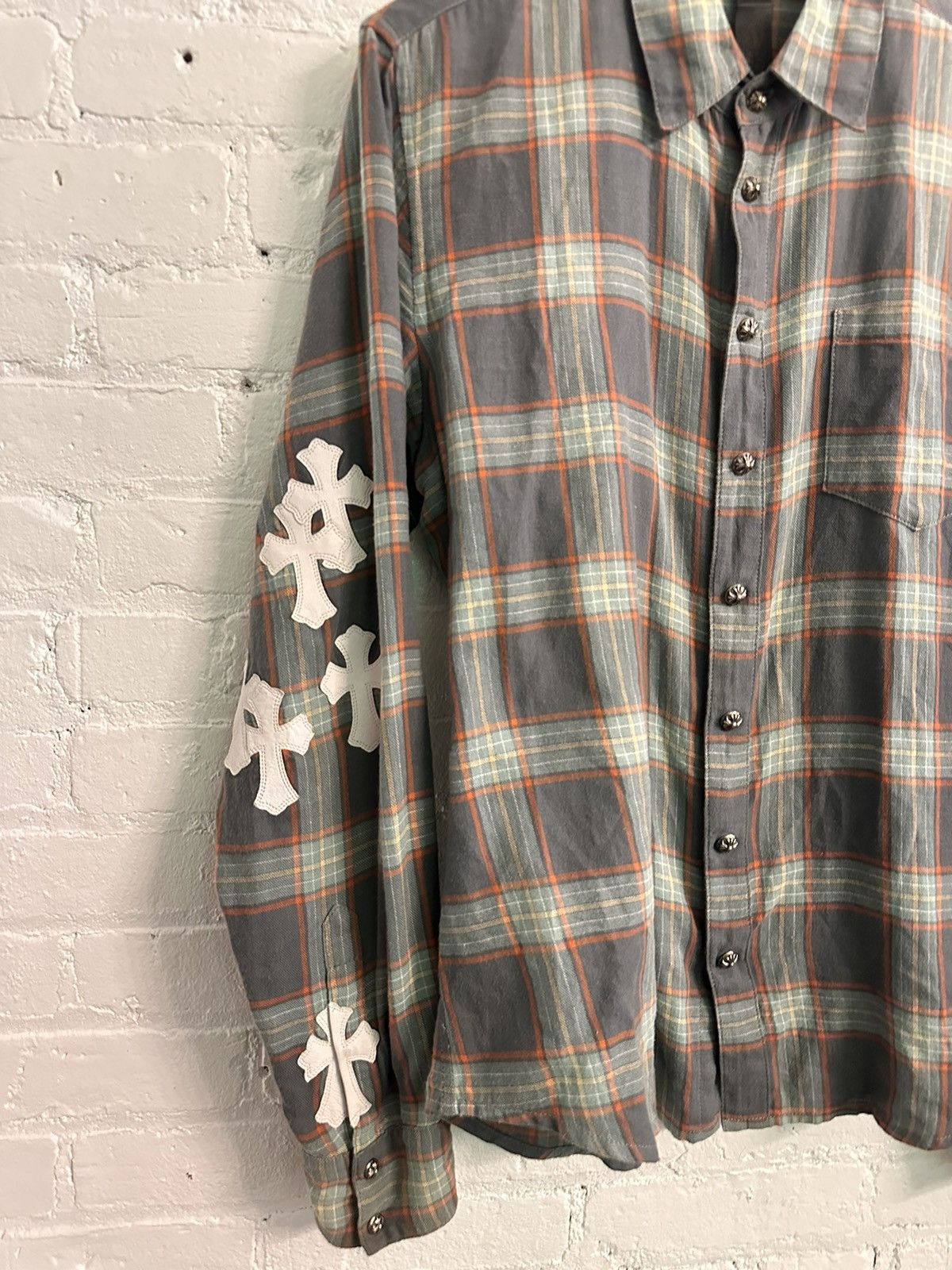Chrome Hearts Chrome Hearts 1:1 FLOODED Cross Patch Shirt Size US L / EU 52-54 / 3 - 5 Thumbnail