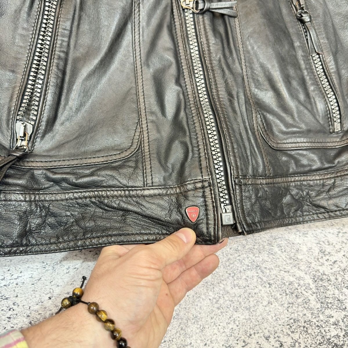 Designer × Strellson Strellson Leather Jacket L size 52 Size US L / EU 52-54 / 3 - 8 Thumbnail