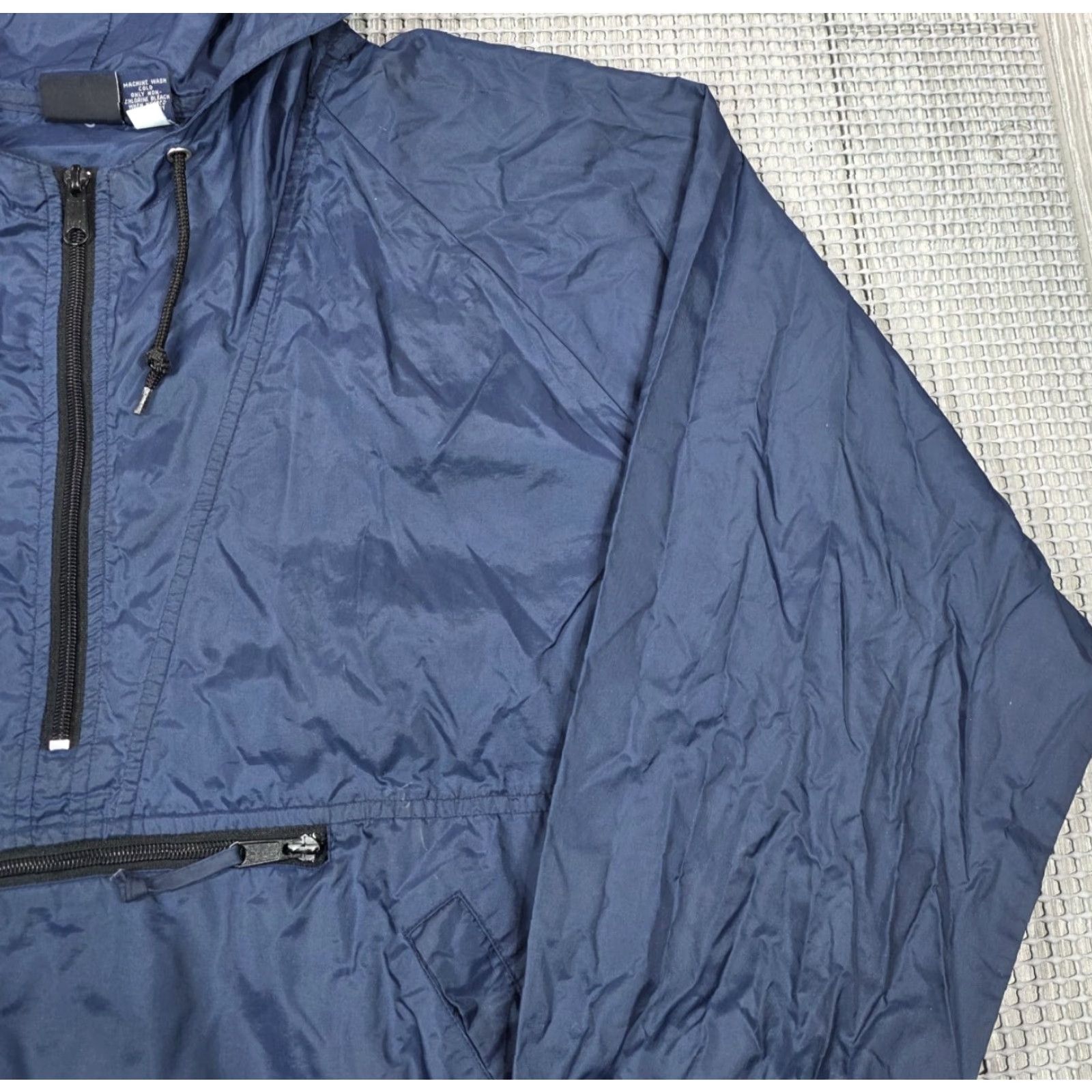 Gap VTG GAP Anorak Pocket 1/4 Zip Pullover Jacket Blue Mens L Crew Neck? Size US L / EU 52-54 / 3 - 7 Thumbnail