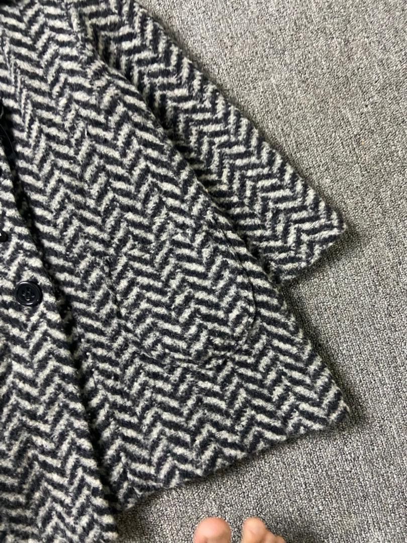 Japanese Brand 0+0 Japanese Brand Black & White Tweed Jacket (191) Size XXS / US 00 / IT 34 - 8 Thumbnail
