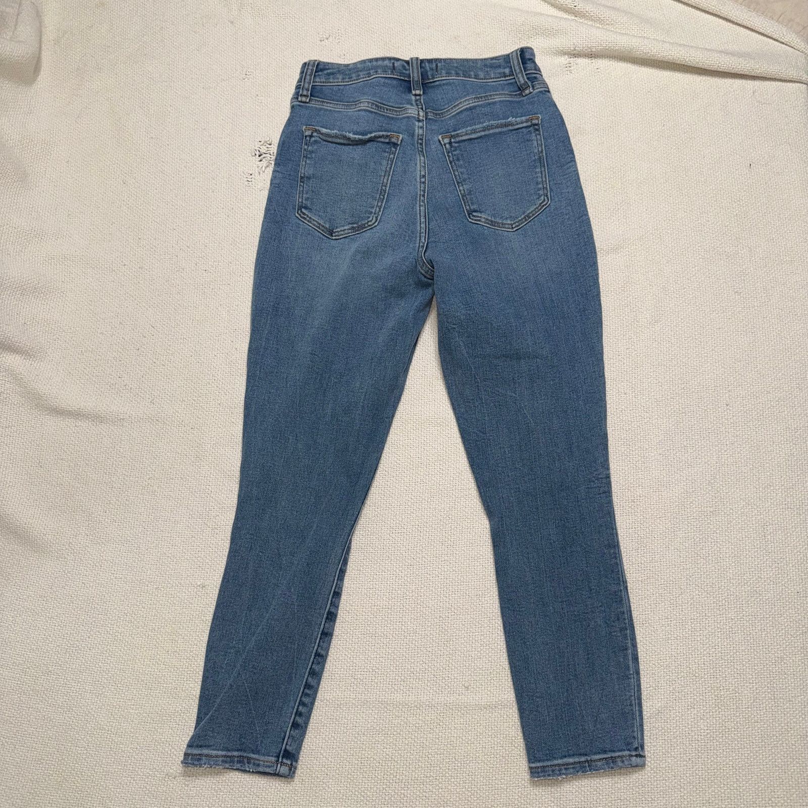 Abercrombie & Fitch A&F The Super Skinny Ankle High Rise Jeans | Sz 26s Size 26" / US 2 / IT 38 - 4 Thumbnail