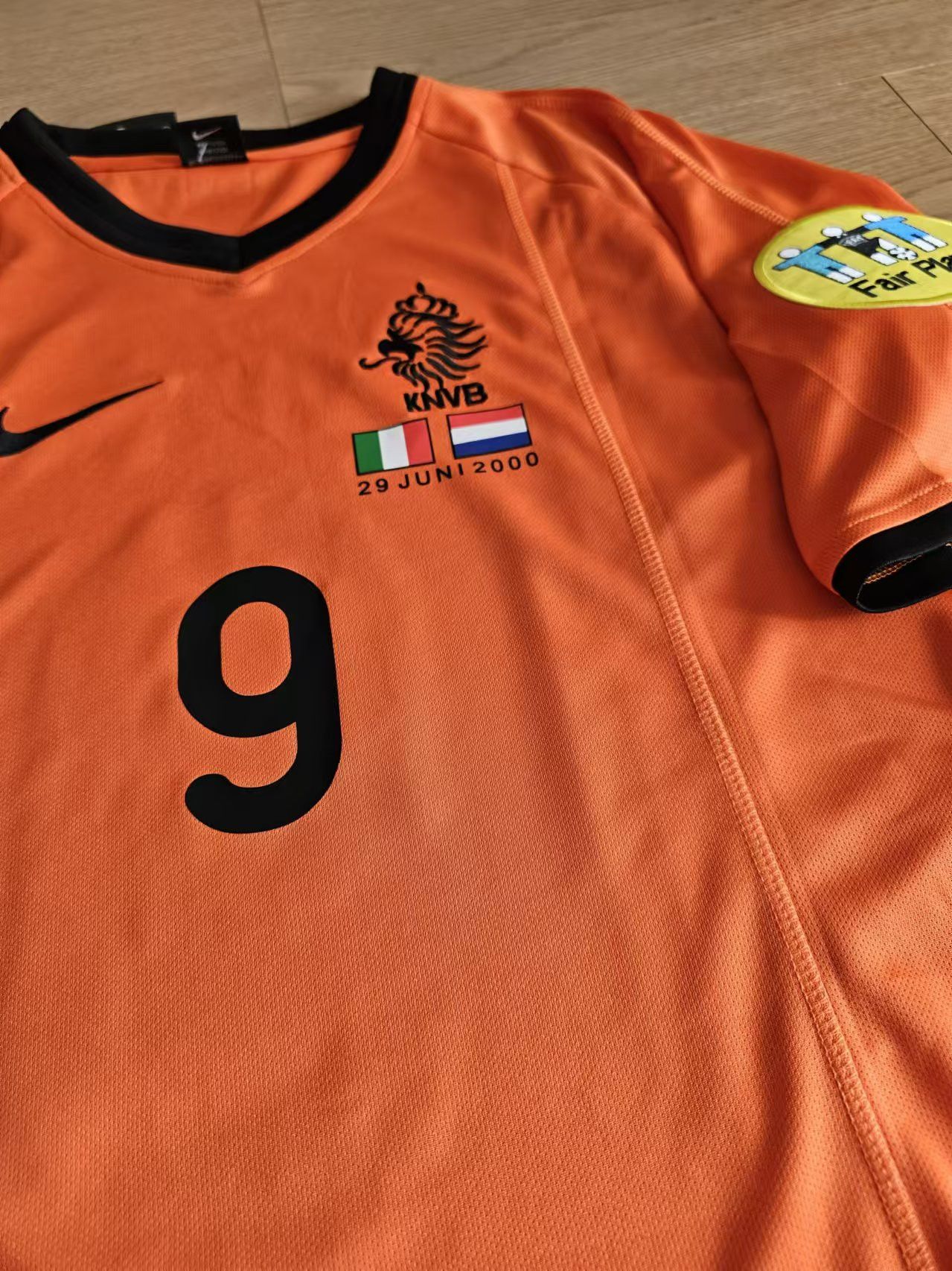Nike 2000 Euro Cup Netherlands #9 Patrick Kluivert Jersey Size US M / EU 48-50 / 2 - 4 Thumbnail