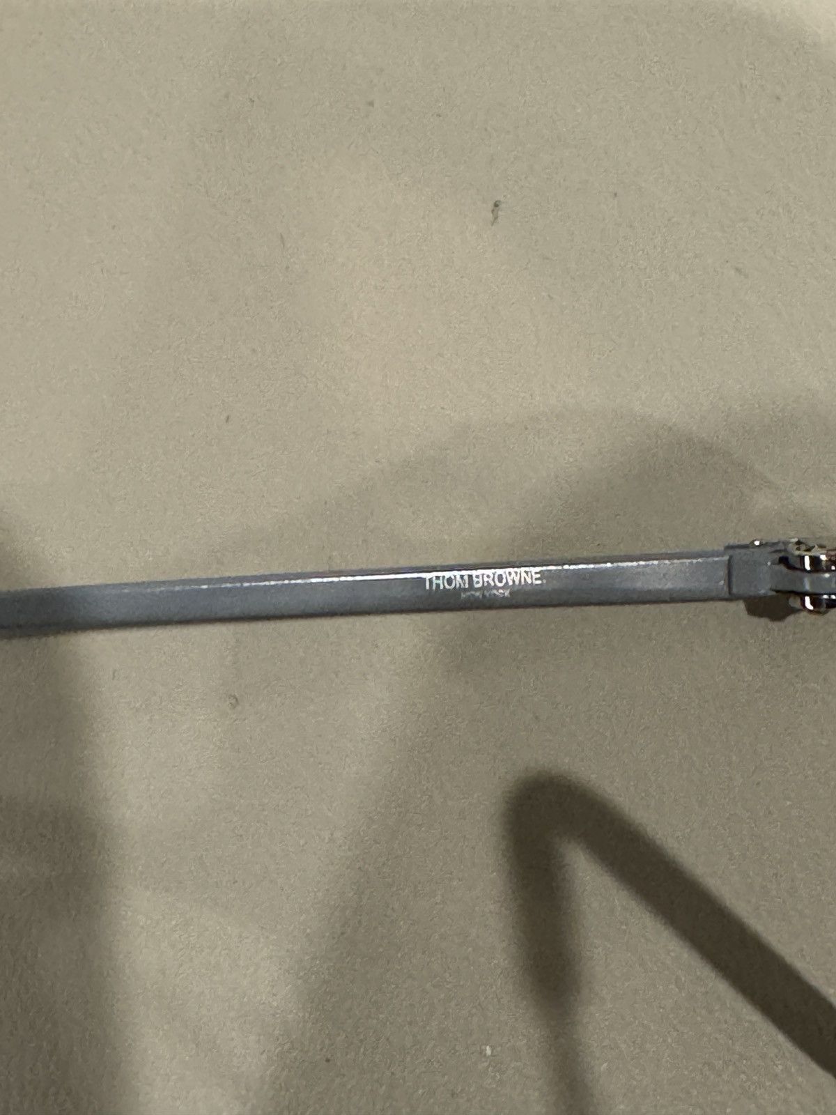 Thom Browne Grey Silver AVIATOR SUNGLASSES tb105 Size ONE SIZE - 8 Thumbnail
