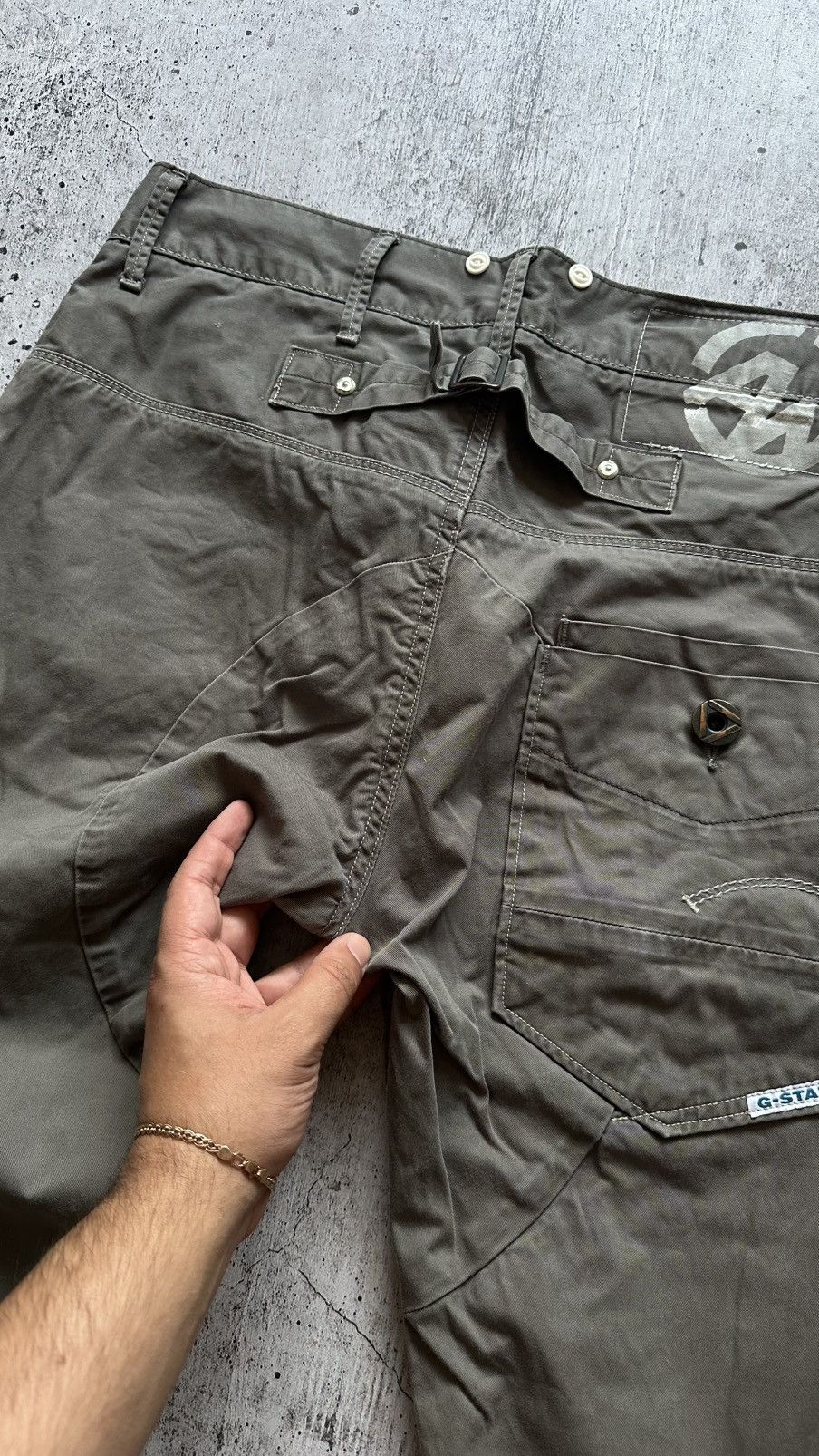 G-Star G star Raw Organic Cargo Style Vintage Casual Pants Size US 33 - 21 Thumbnail