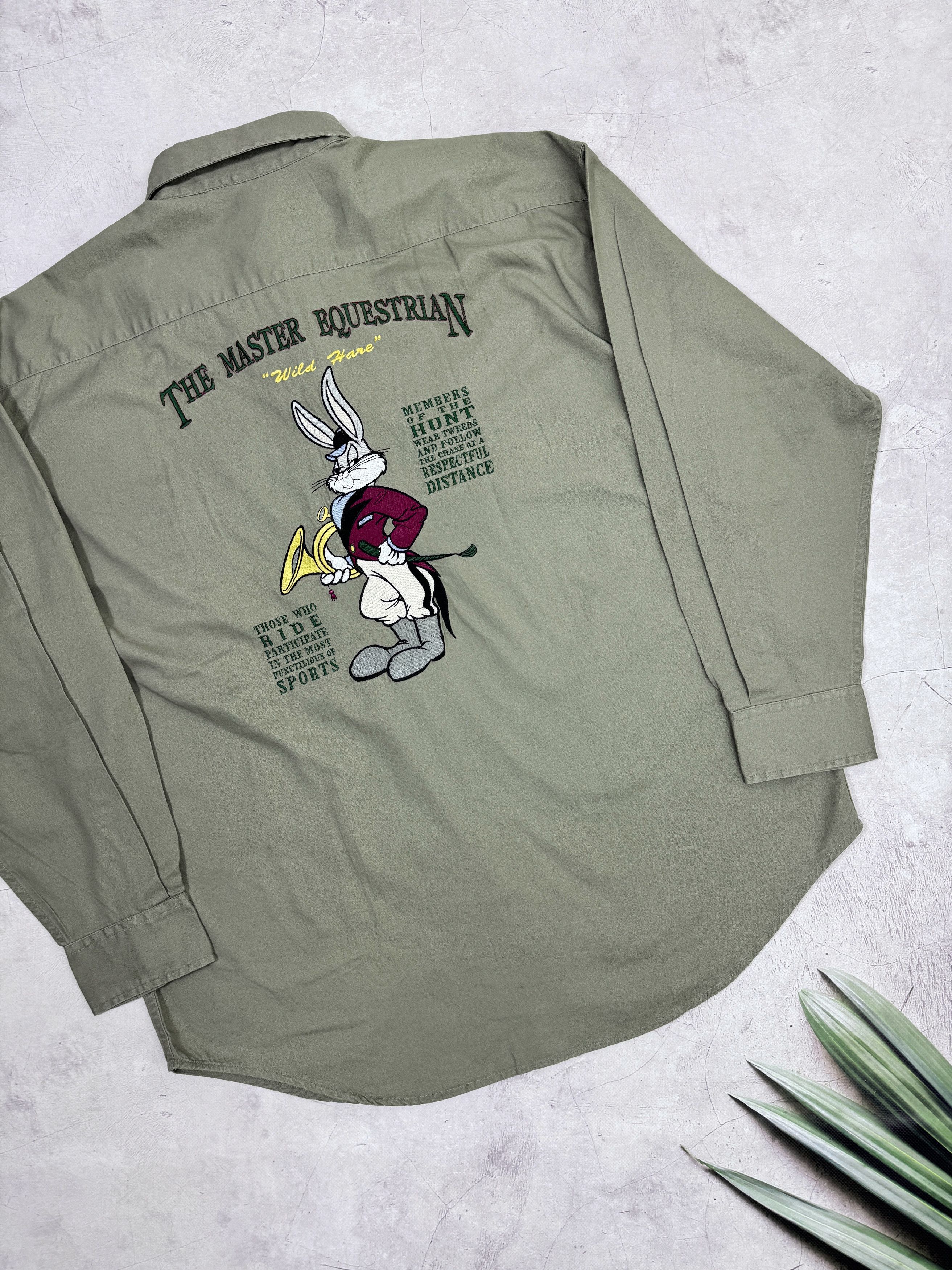 Acme Clothing × Vintage × Warner Bros 1993 Acme Clothing Looney Tunes Shirt Bugs Bunny Equestrian Size US L / EU 52-54 / 3 - 21 Thumbnail