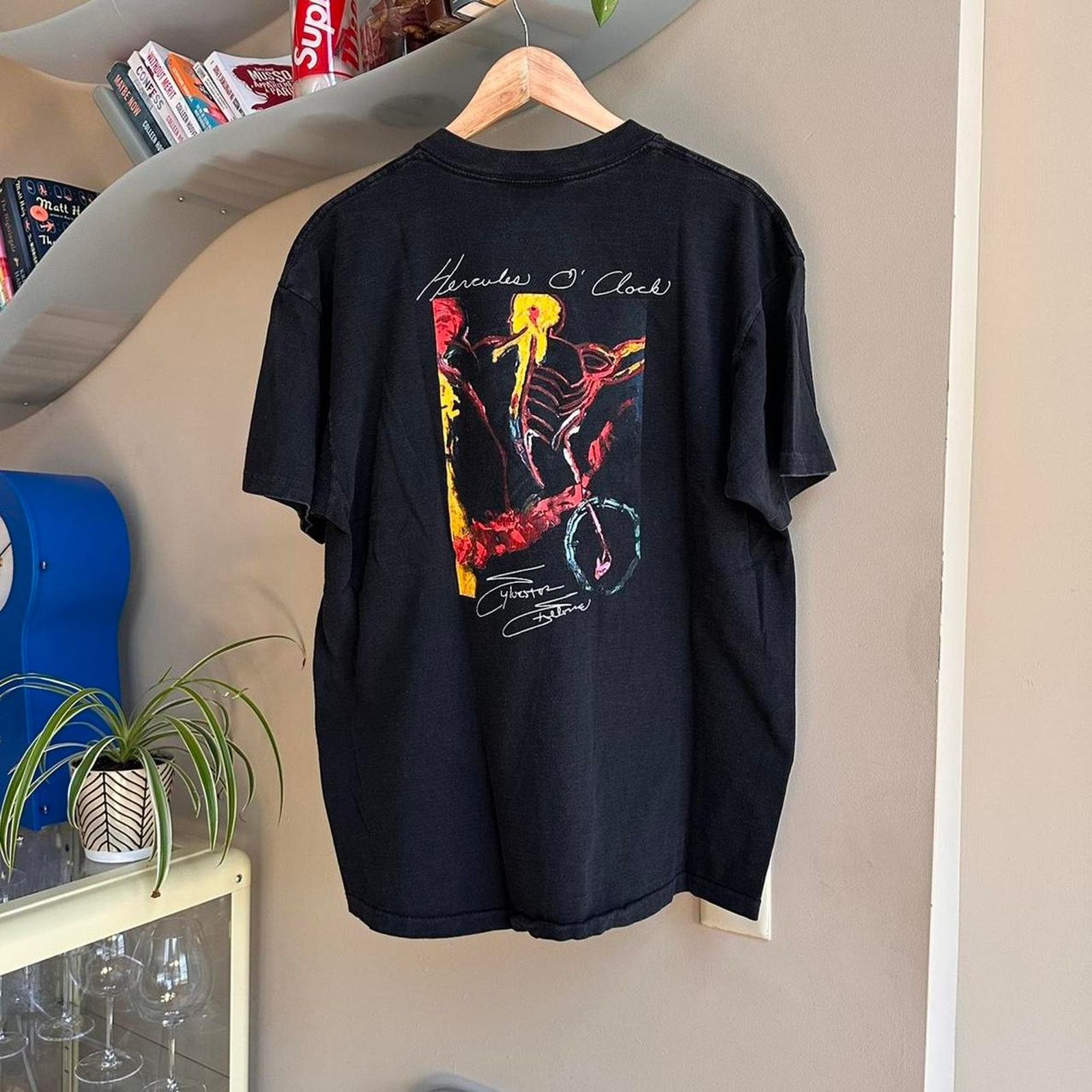 Planet Hollywood × Vintage Vintage Planet Hollywood Sylvester Stallone T- Shirt Size US XL / EU 56 / 4 - 1 Thumbnail