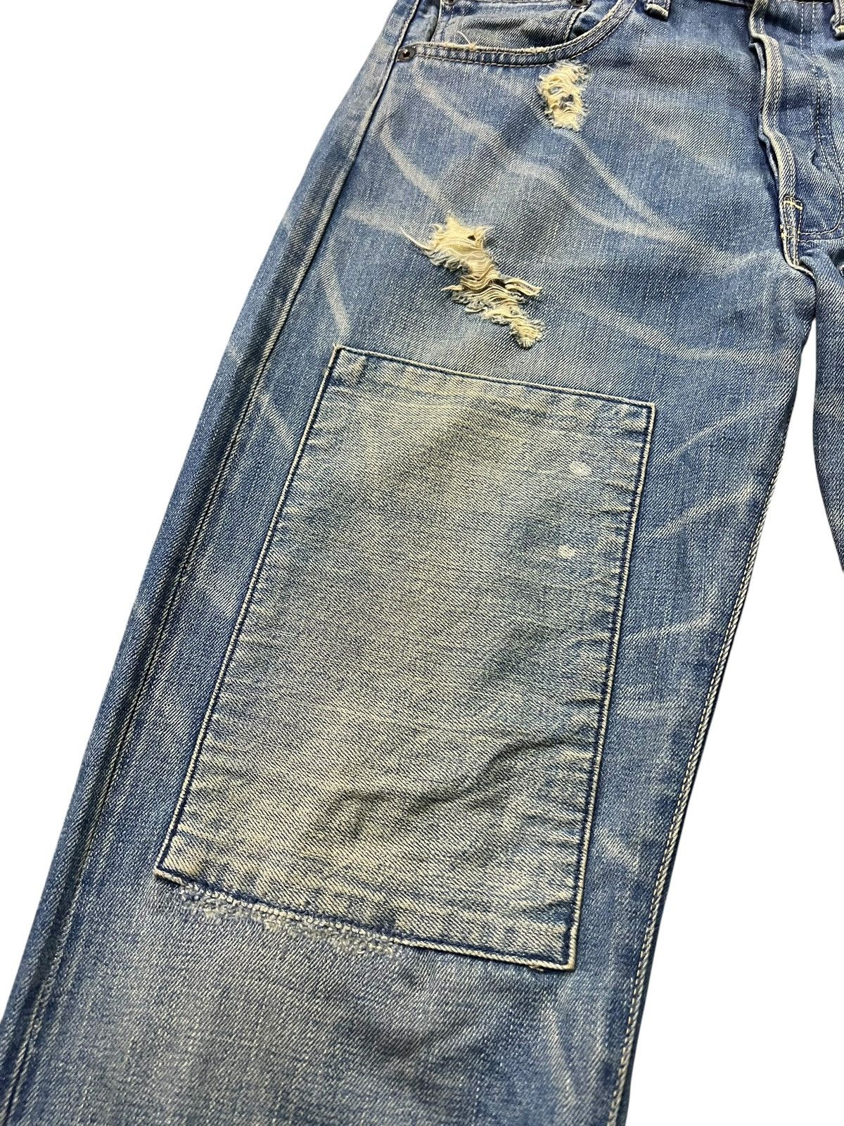 Levi's Vintage Levi’s 501 Big E Selvedge Distressed Mud Wash Jean Size US 30 / EU 46 - 9 Thumbnail
